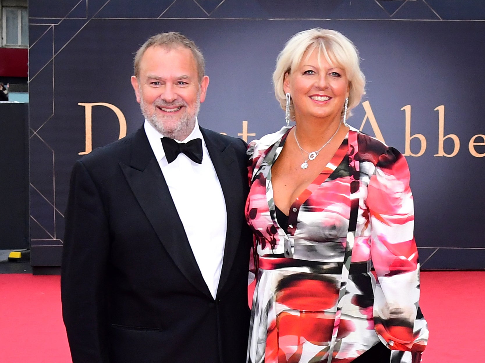 Hugh Bonneville and his wife, Lulu Williams