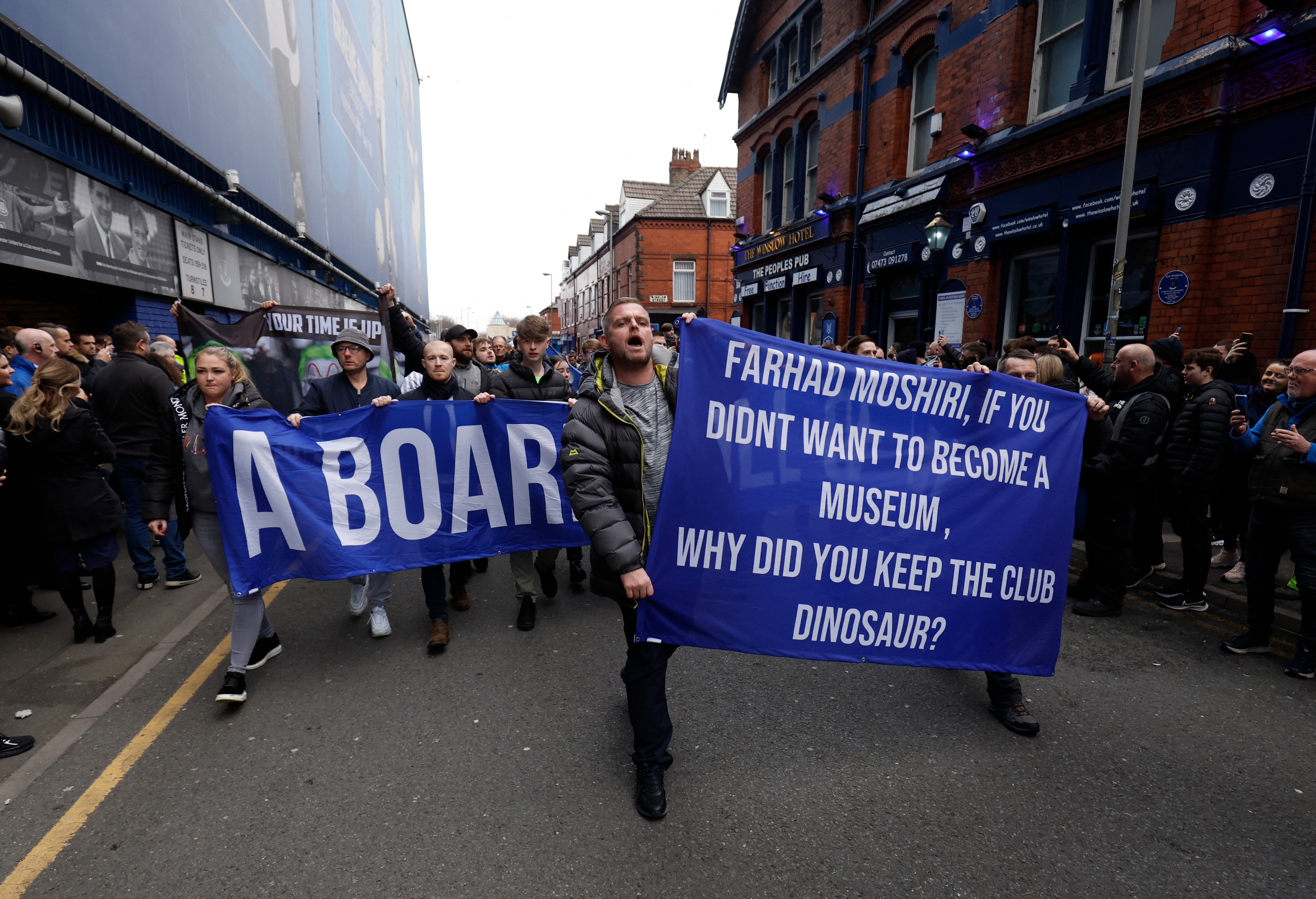 There had been constant protests against Moshiri by fans