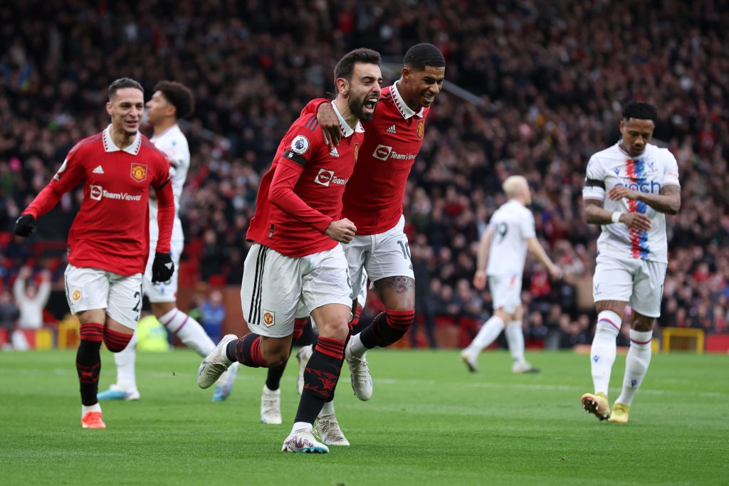 Fernandes and Rashford were on the scoresheet to give United victory