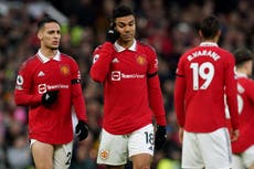 Casemiro sent off as Manchester United hold on to defeat Crystal Palace