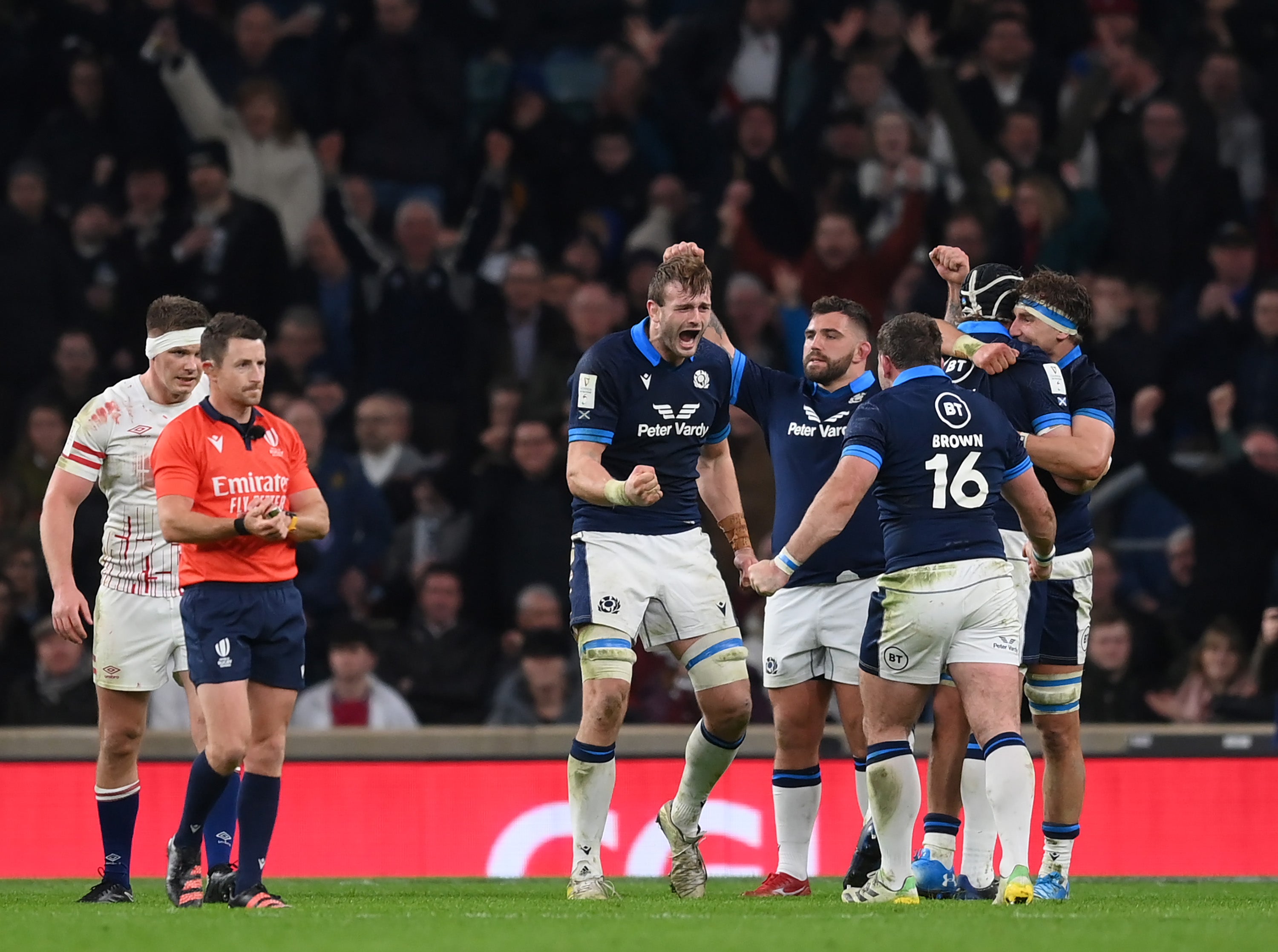 Scotland celebrate another famous win at Twickenham