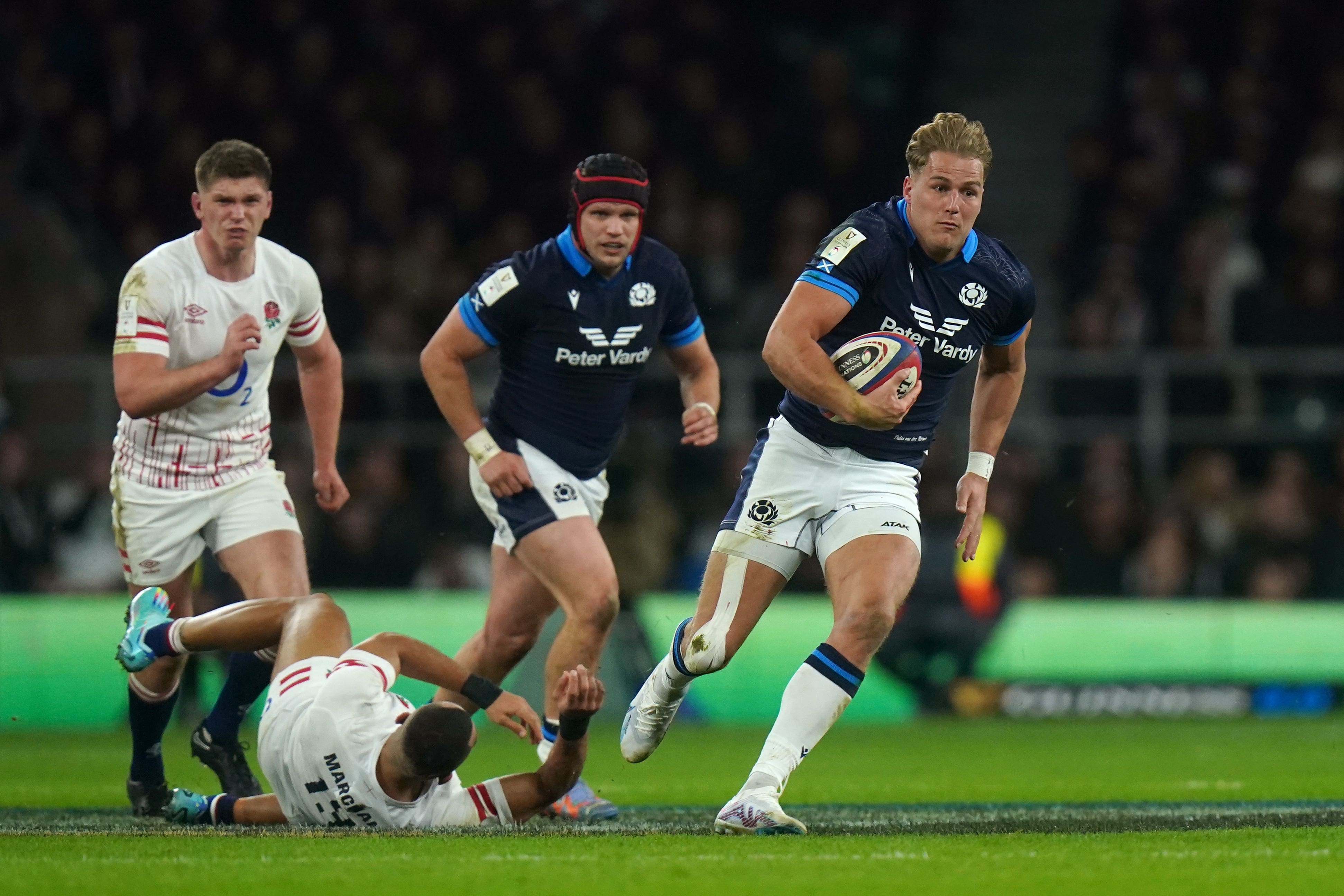 Duhan van der Merwe’s first-half try exposed England’s poor tackling