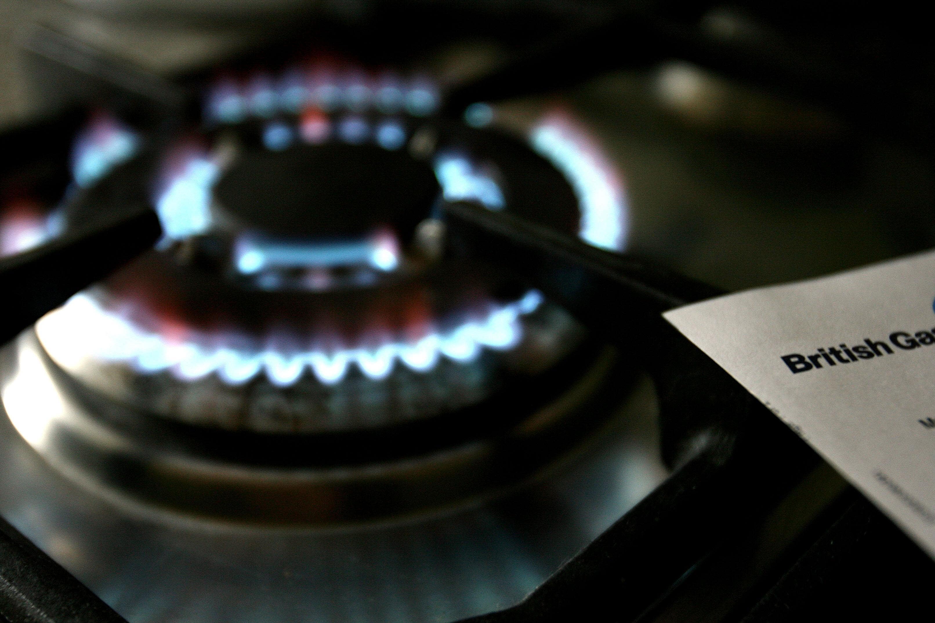 A gas hob with a bill from British Gas (Owen Humphreys/PA)