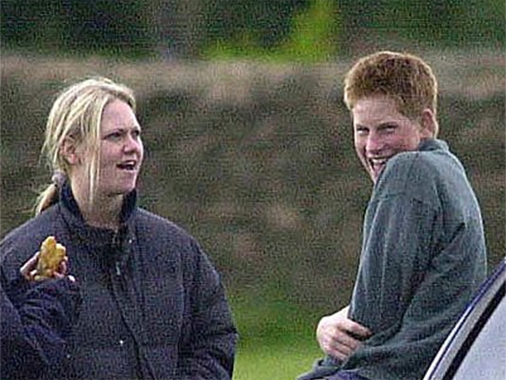 Sasha Walpole and Prince Harry in June 2001