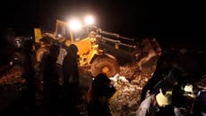 Turkey earthquake: Rescue crews search rubble in northwest Syria