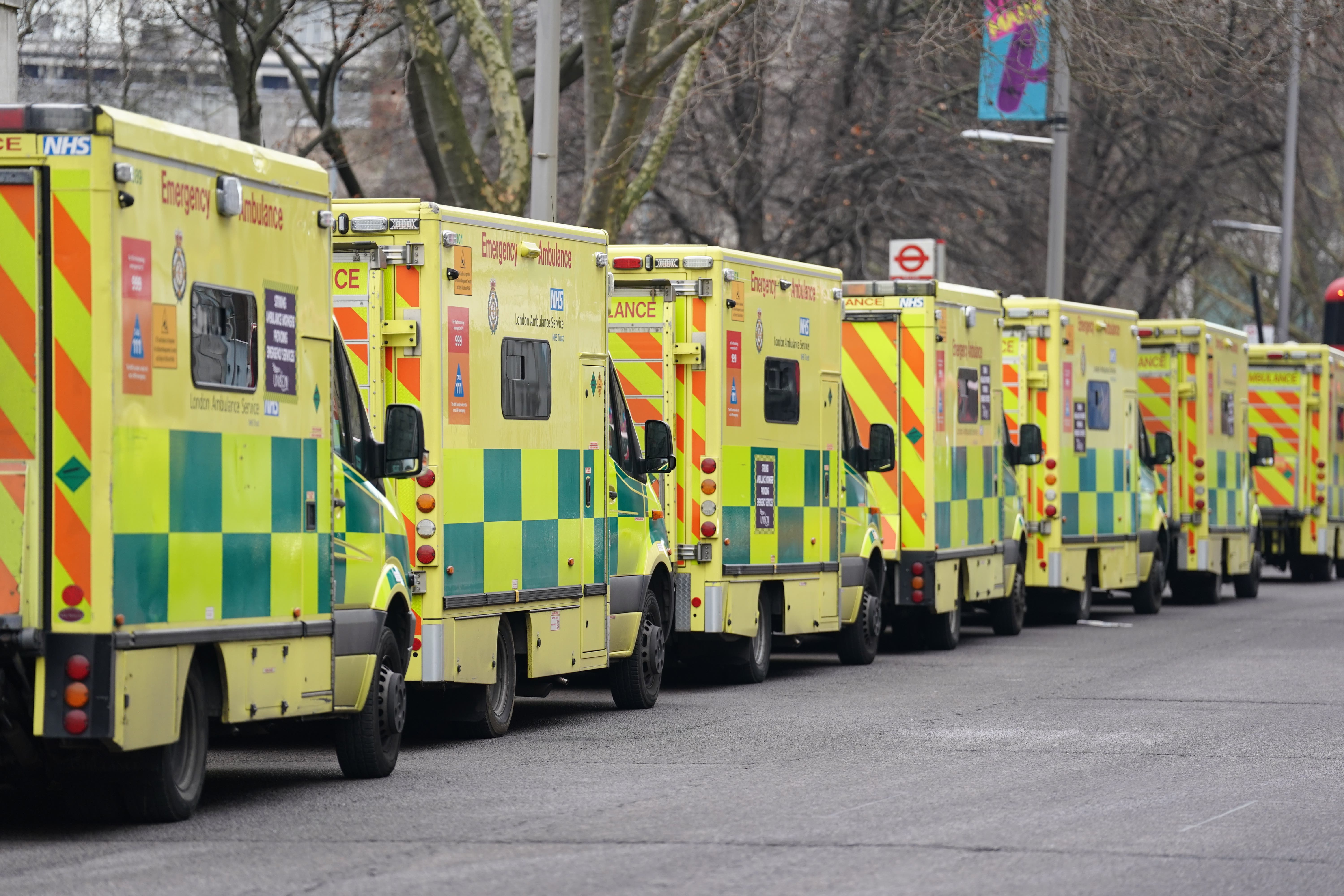 Thousands of members of Unison, Unite and the GMB unions are set to walk out across England and Wales (Kirsty O’Connor/PA)