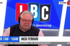 Parents who ‘cannot afford toothbrushes’ should not have children, Nick Ferrari says