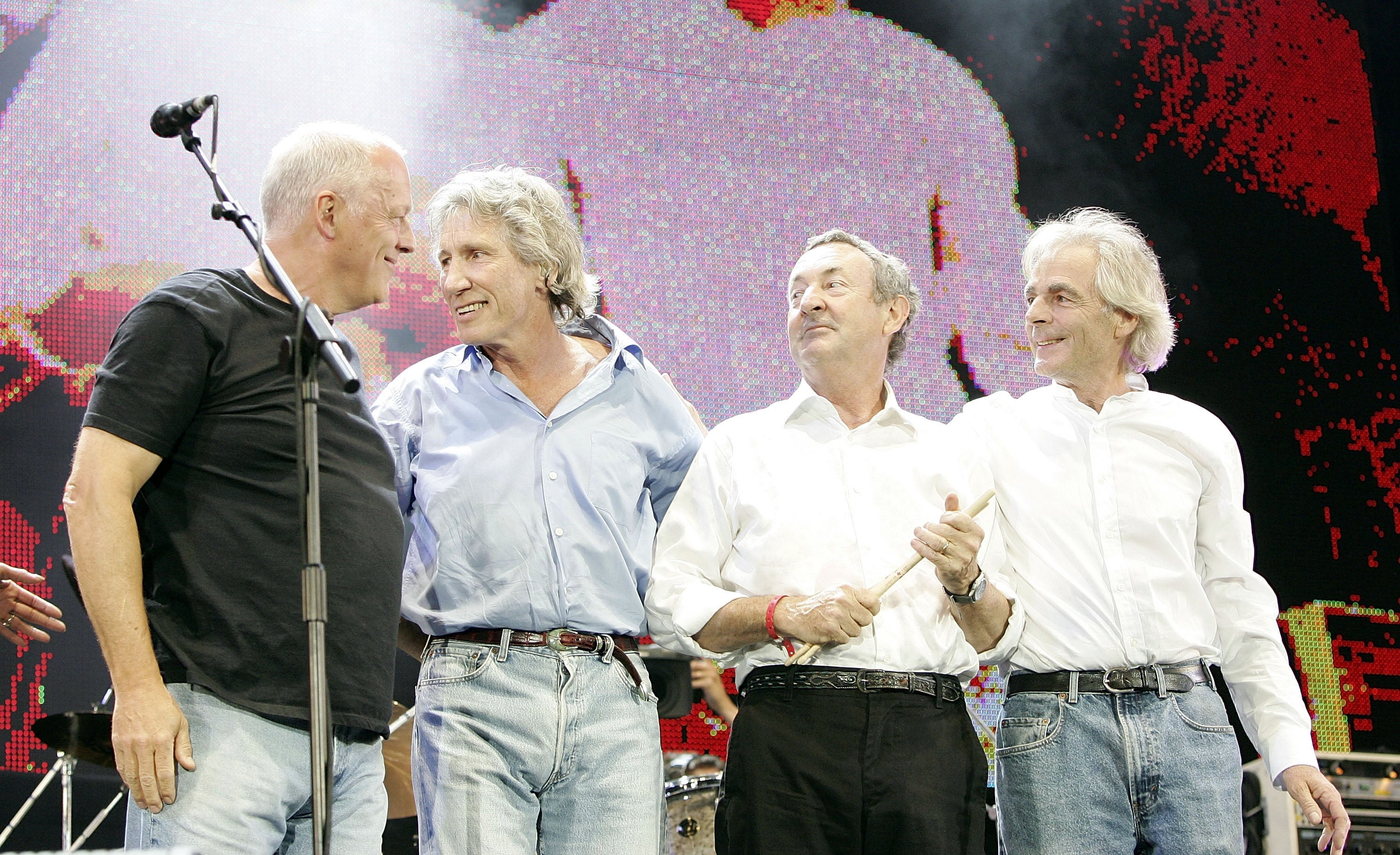 David Gilmour and Robert Waters reunited for Live 8 London in 2005