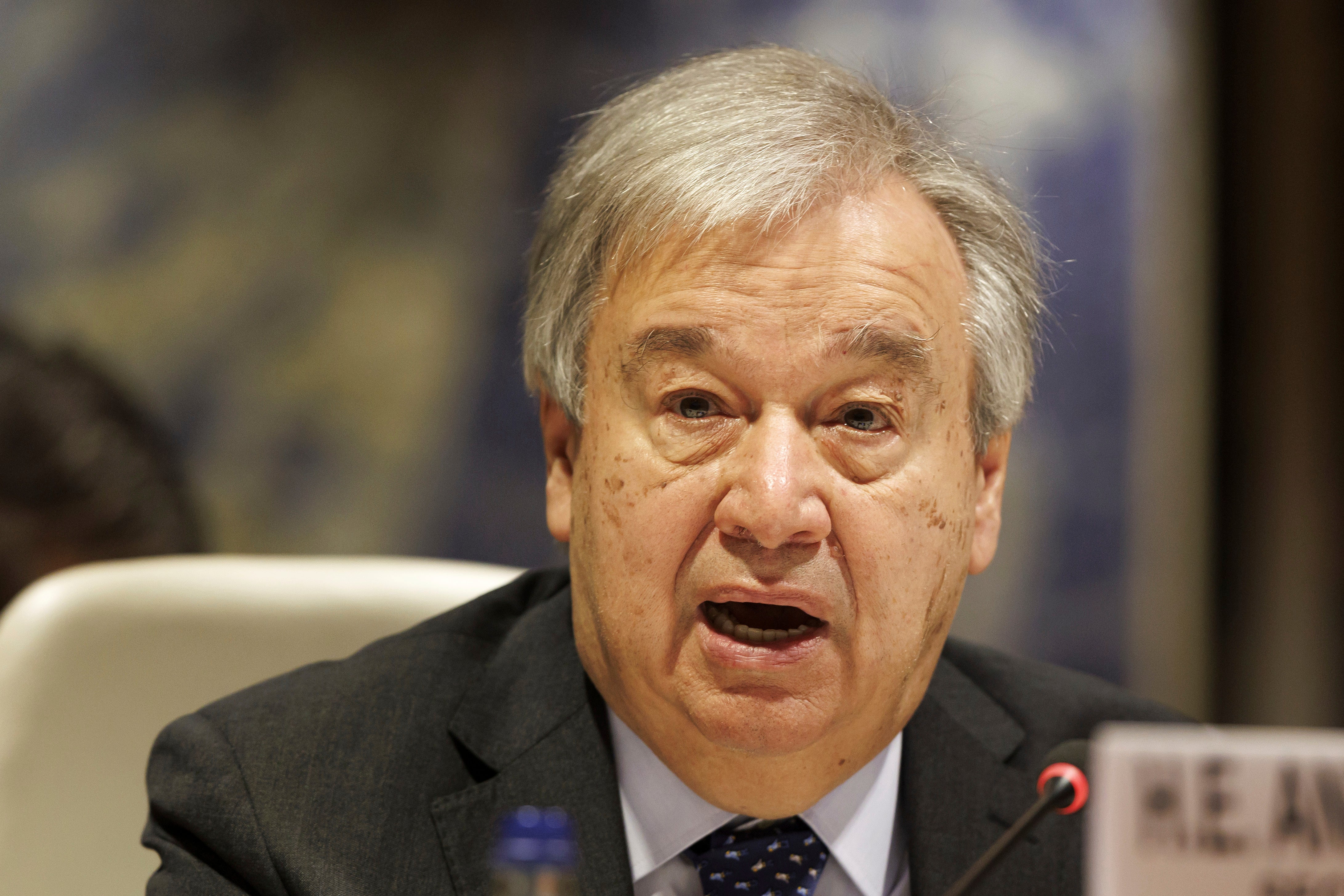 An eye-opener... Antonio Guterres, secretary general of the United Nations