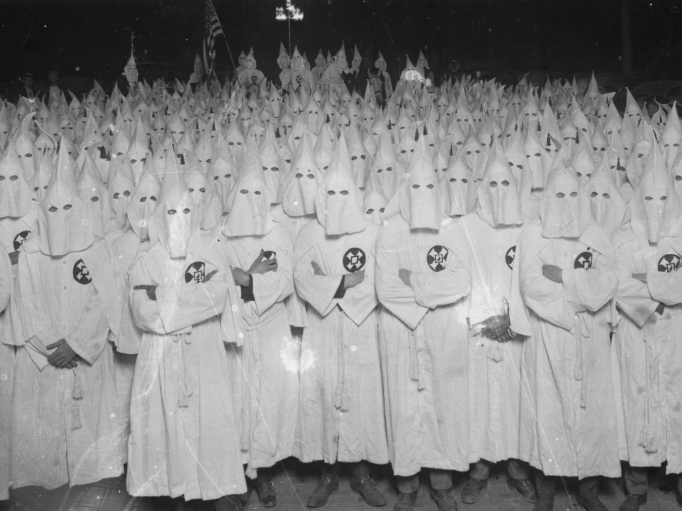 A Ku Klux Klan meeting in Muncie, Indiana, 1922