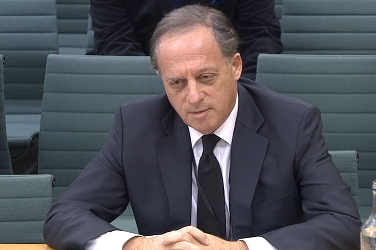 BBC chair Richard Sharp appearing before the Commons committee