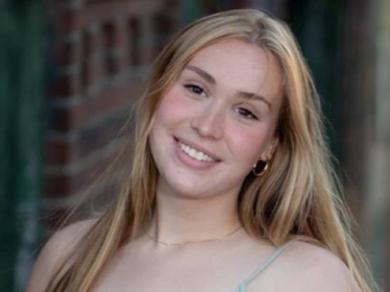 Ava Harlow, 20, suffered severe injuries after becoming trapped under a train in Boston