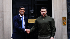 Zelensky greeted by Rishi Sunak ahead of Downing Street meeting