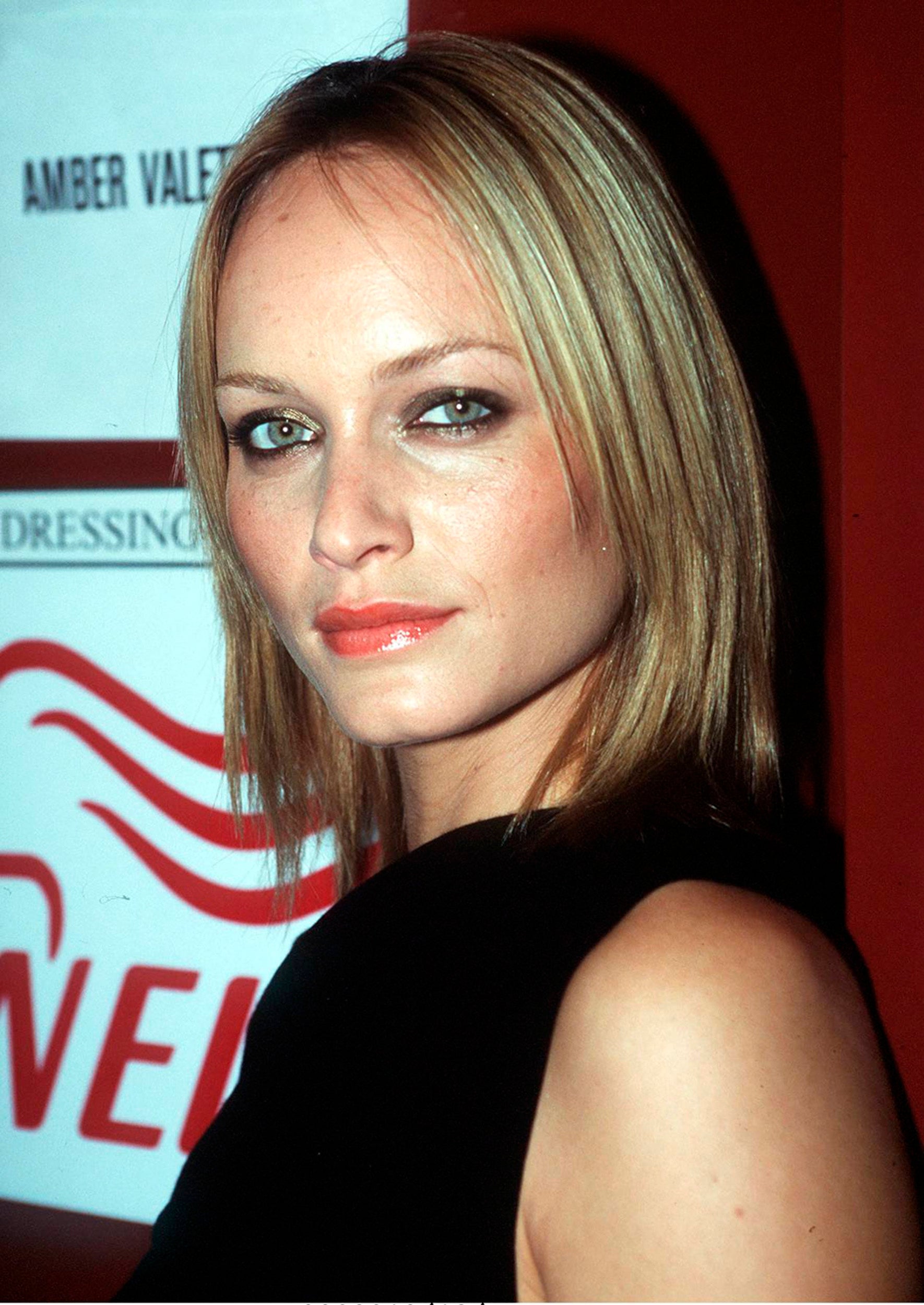 Amber Valletta pictured at the Australian Designer Collection in February 1999