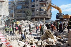 ‘Heinous’ bombing of areas hit by earthquake by Assad’s forces