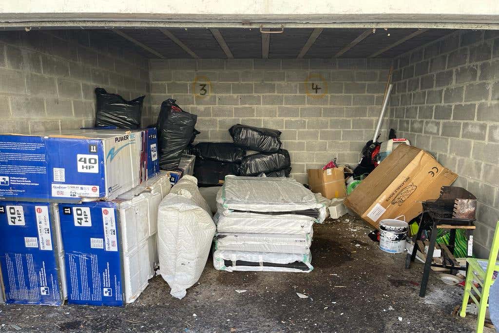 Inside the lock-up in Douai, France, used as a base for a gang which smuggled migrants across the English Channel (NCA/PA)