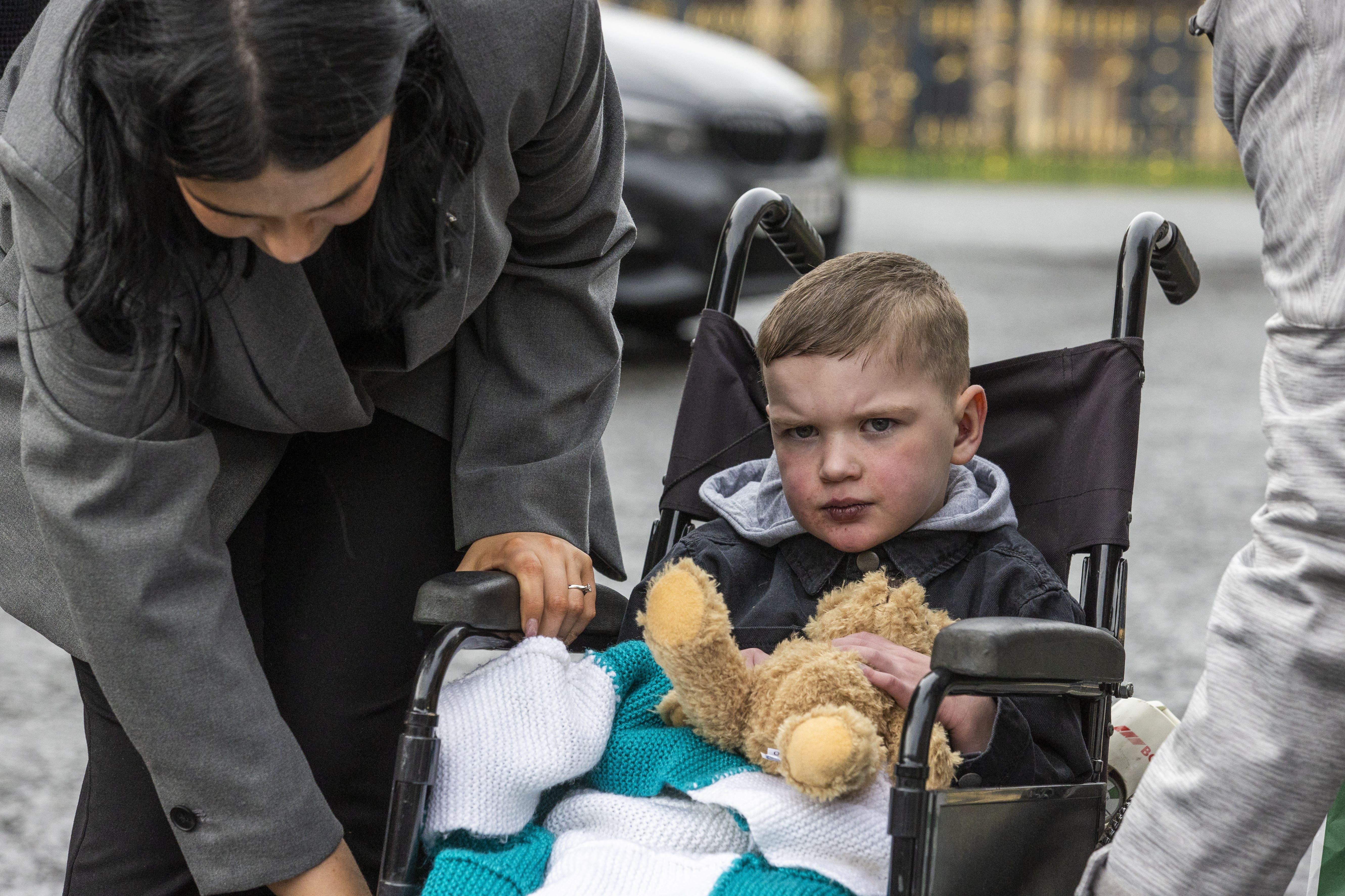 Six-year-old son Daithi MacGabhann (Liam McBurney/PA)