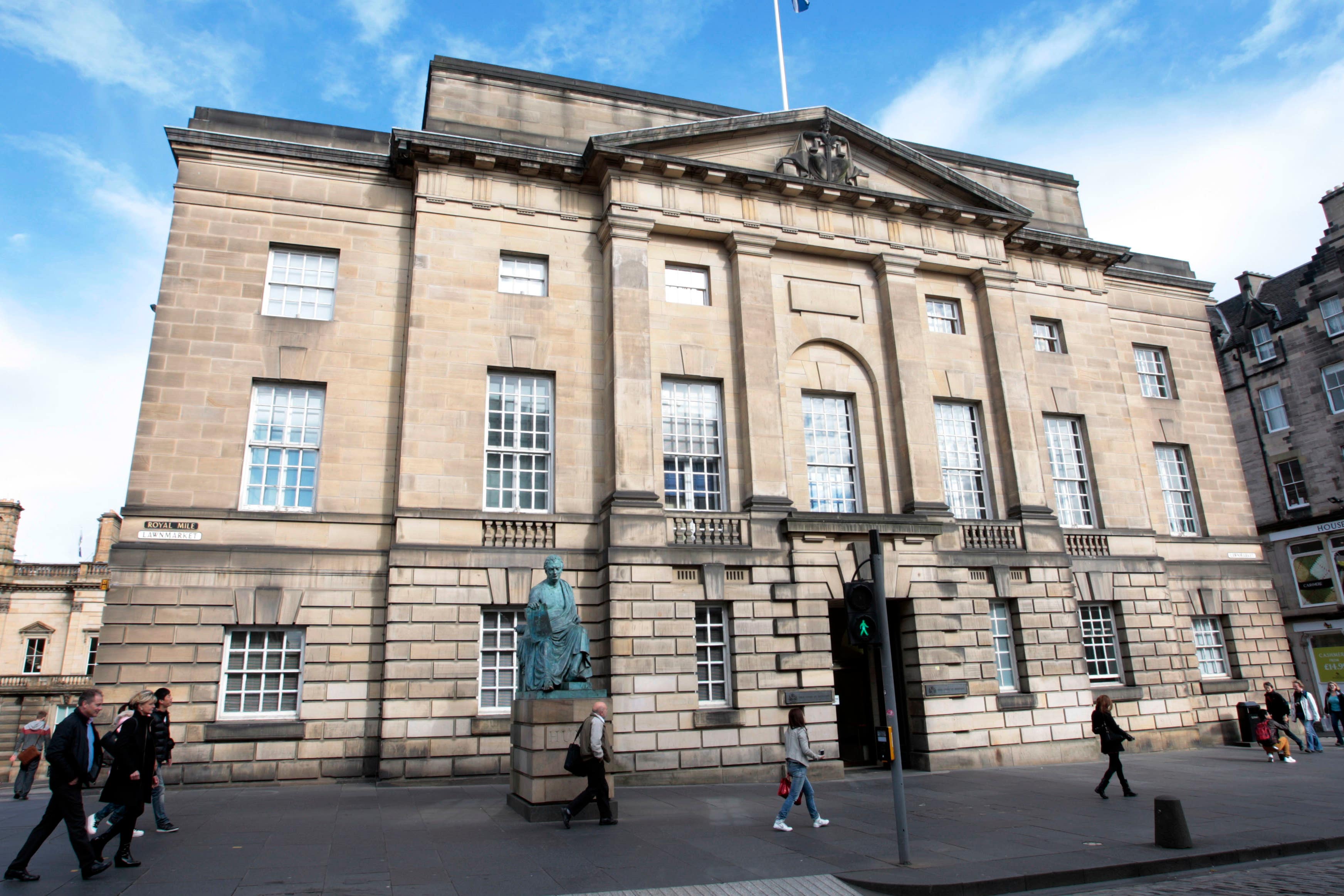 The trial is taking place at the High Court in Edinburgh (PA)