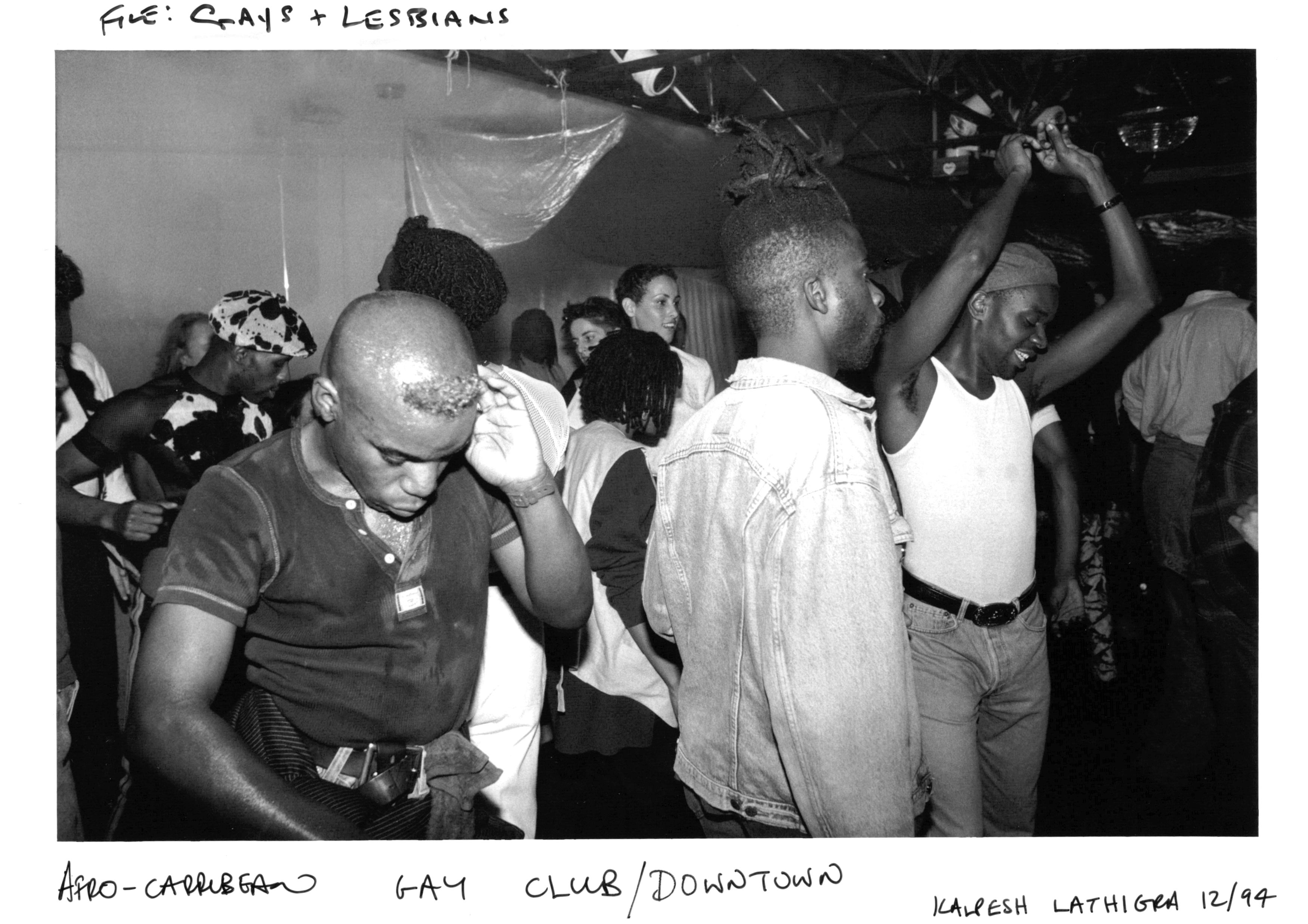 Afro-Caribbean gay club in London, 1994.