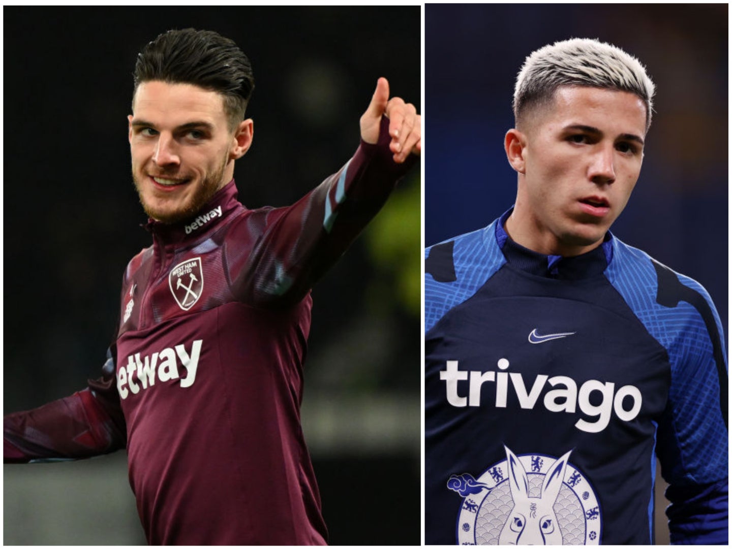 Declan Rice and Enzo Fernandez: Future teammates or midfield rivals? 
