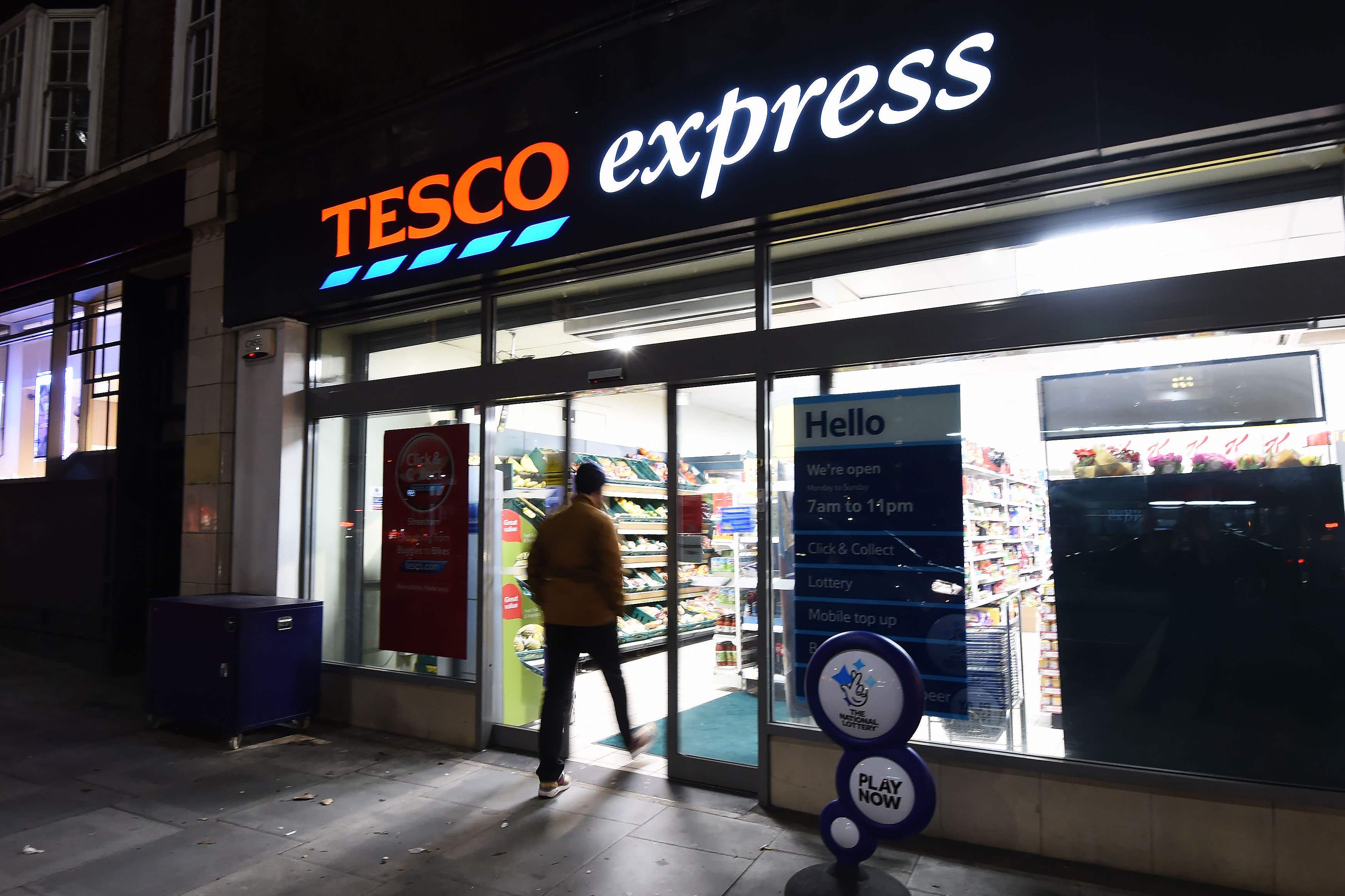 Tesco Express in Streatham Hill, London (PA)