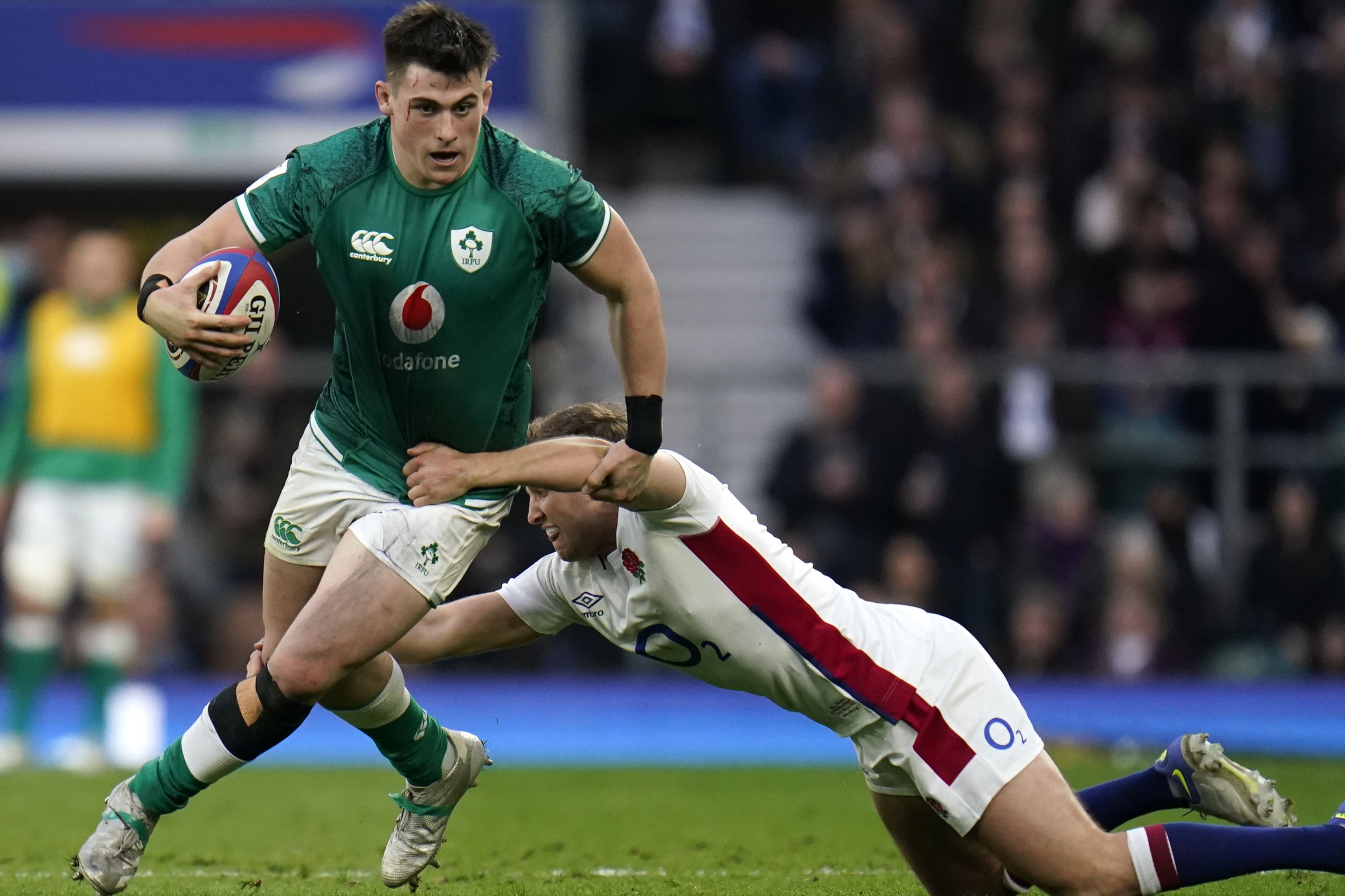 Dan Sheehan, left, is a big loss for Ireland (Andrew Matthews/PA)