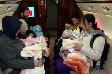 Babies pulled from rubble of Turkey earthquake flown to safety on Erdogan’s plane