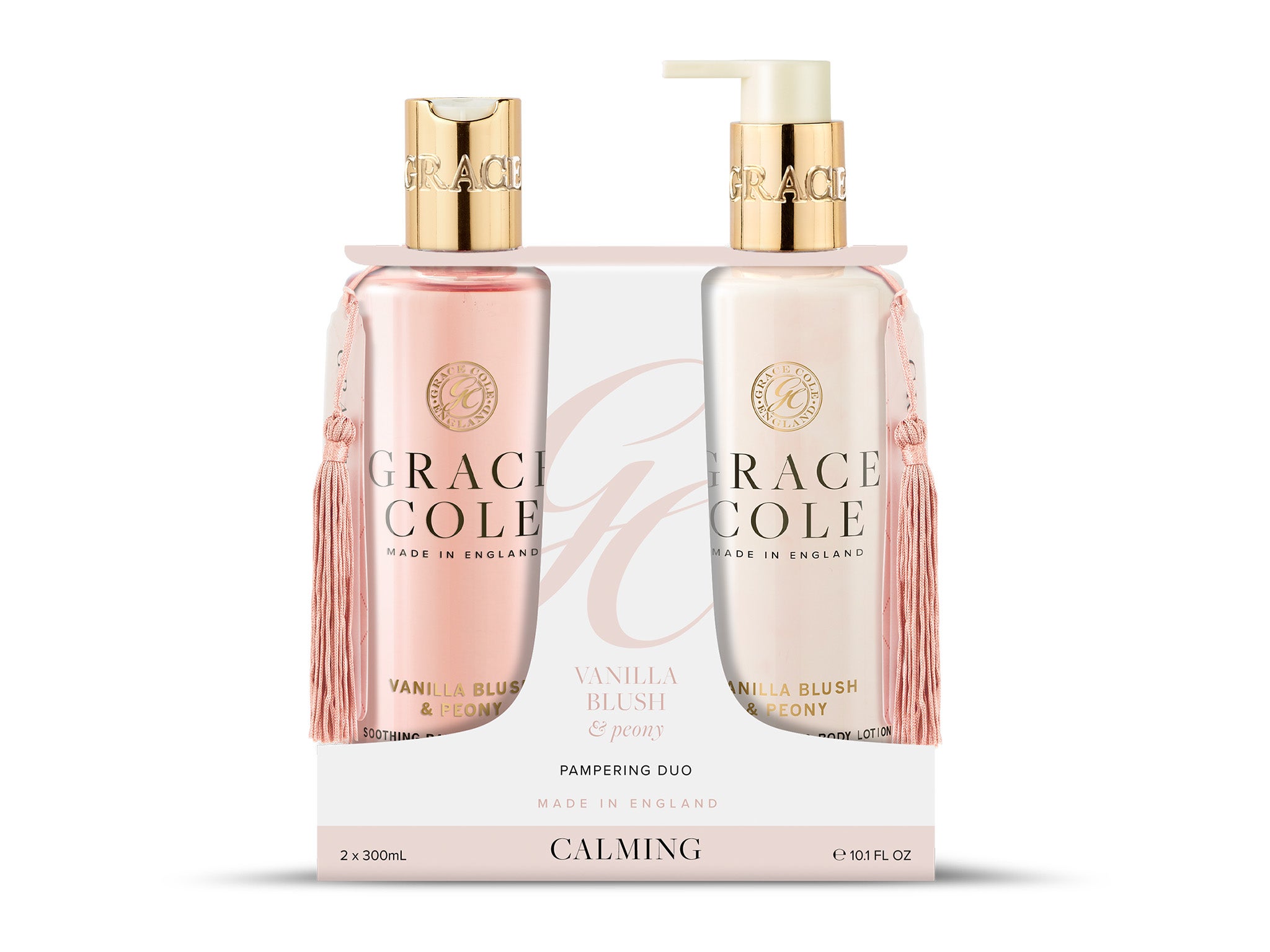 Grace Cole vanilla blush & peony body care pampering duo