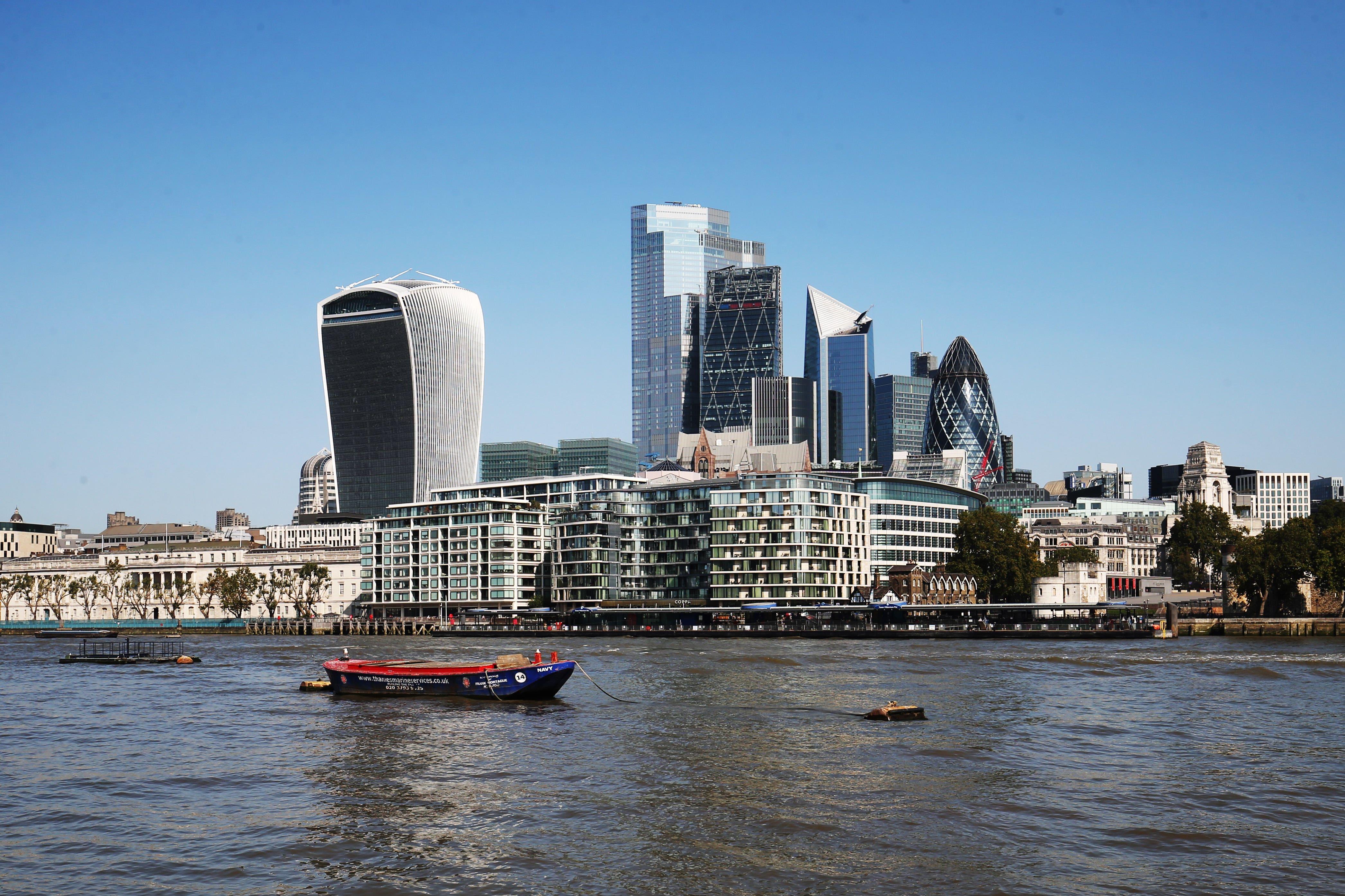 The City of London as seen from Potters Field, London (Jonathan Brady/PA)