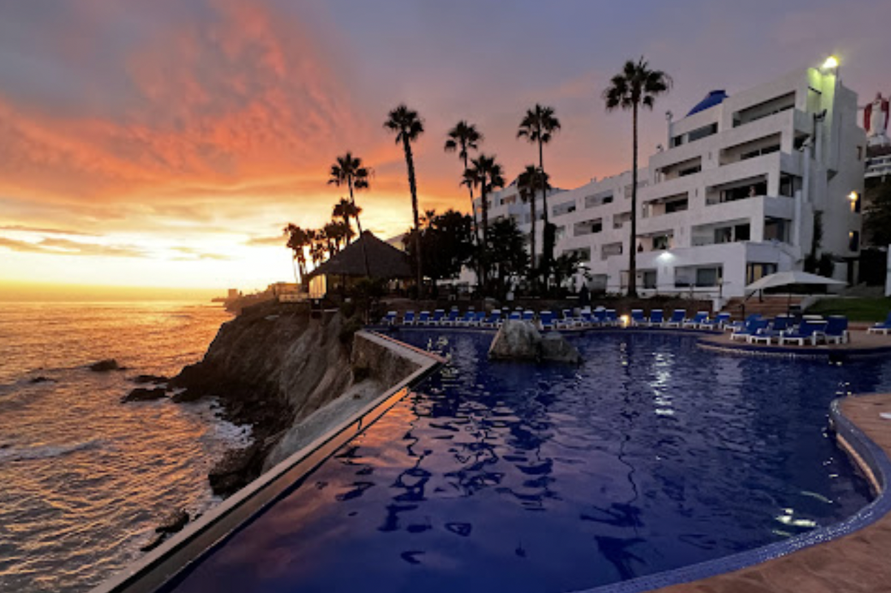 Blair fell from an open-air walkway at the Las Rocas Beach Resort in Rosarito, Mexico