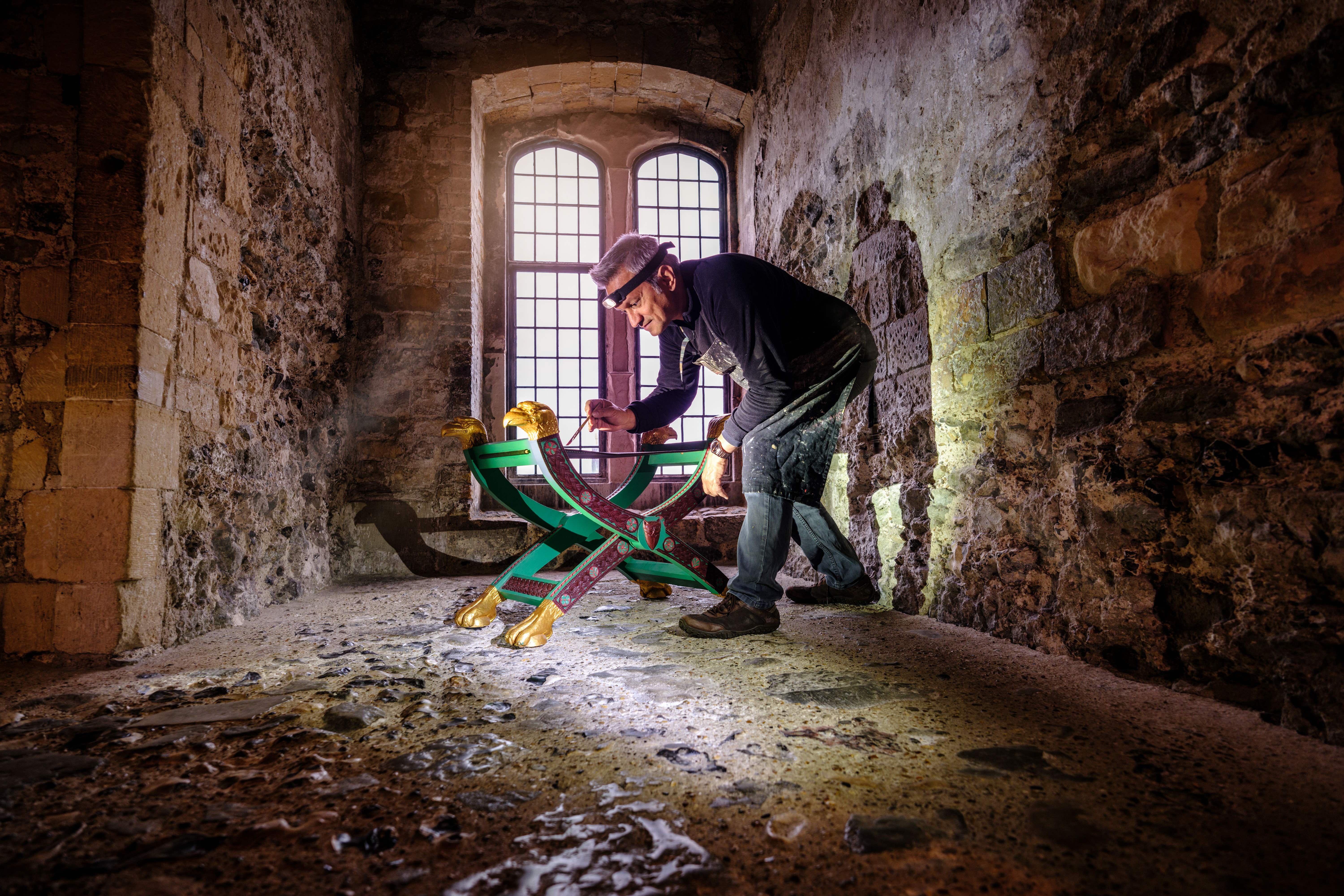 English Heritage prepare the Great Tower at Dover Castle for opening at half term in February (Jim Holden/English Heritage)