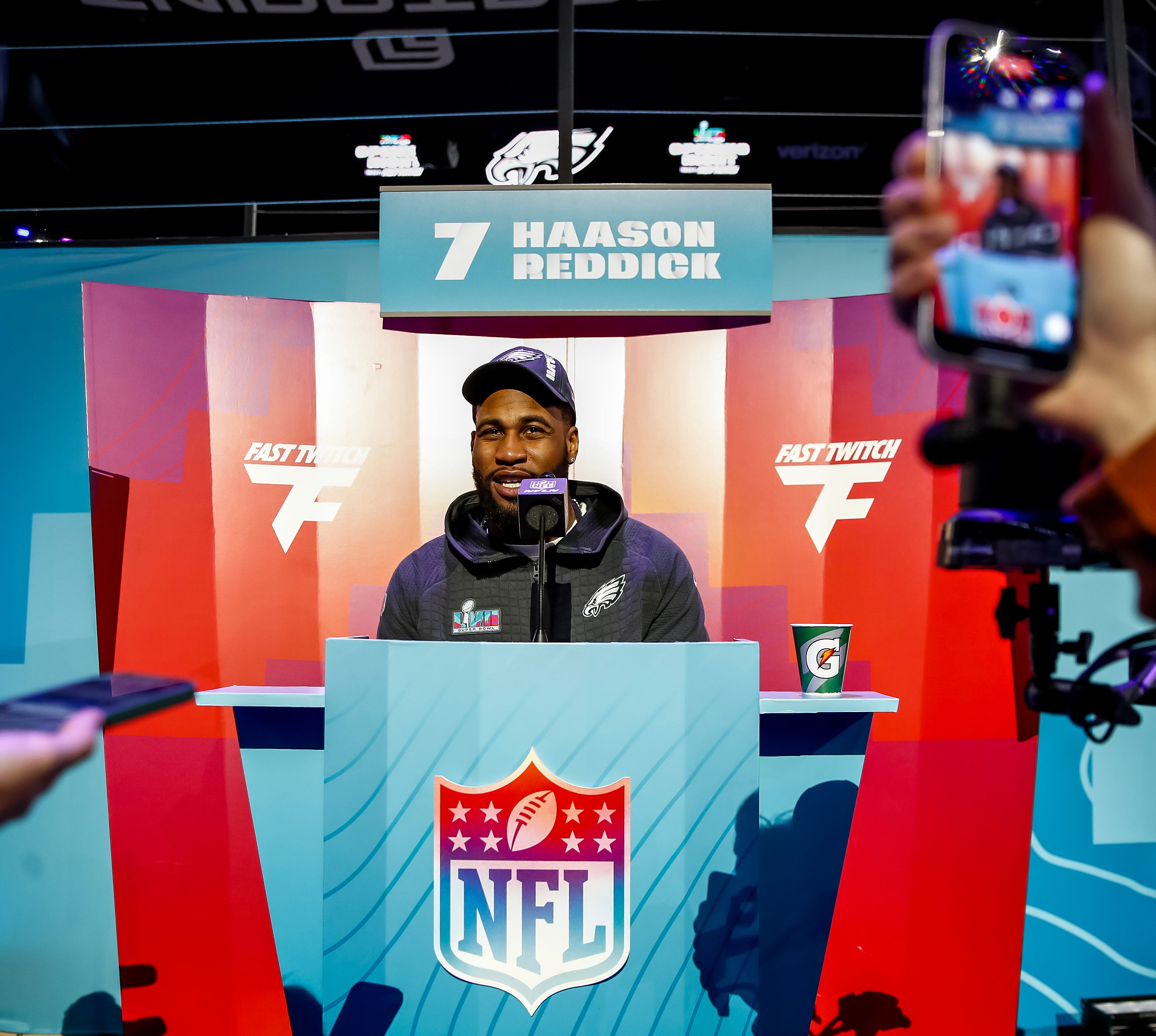 Philadelphia linebacker Haason Reddick has added heat to the Eagles’ pass rush this season