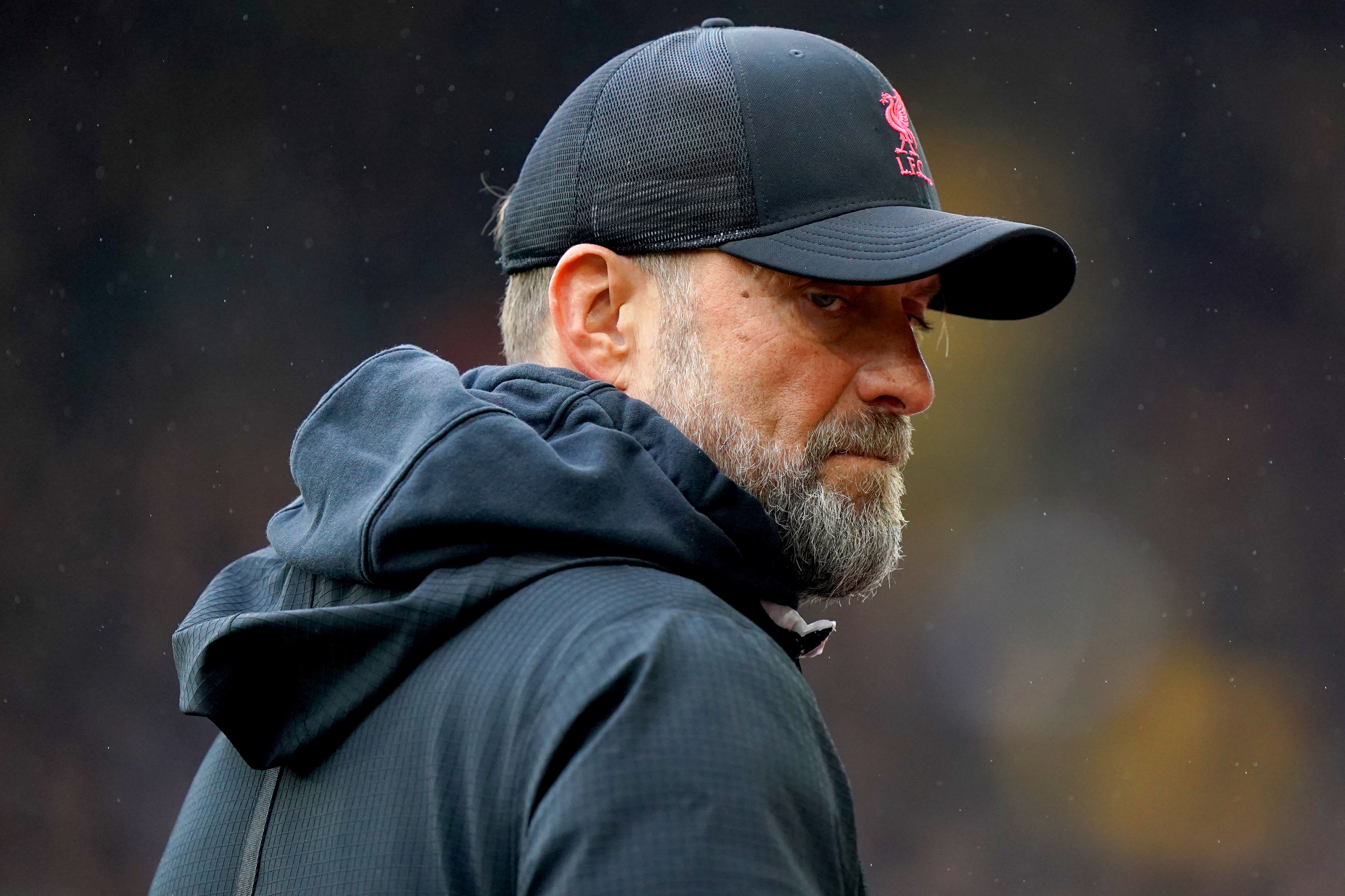 Jurgen Klopp felt it made sense to give Liverpool’s players two days off after the defeat at Wolves (Tim Goode/PA)