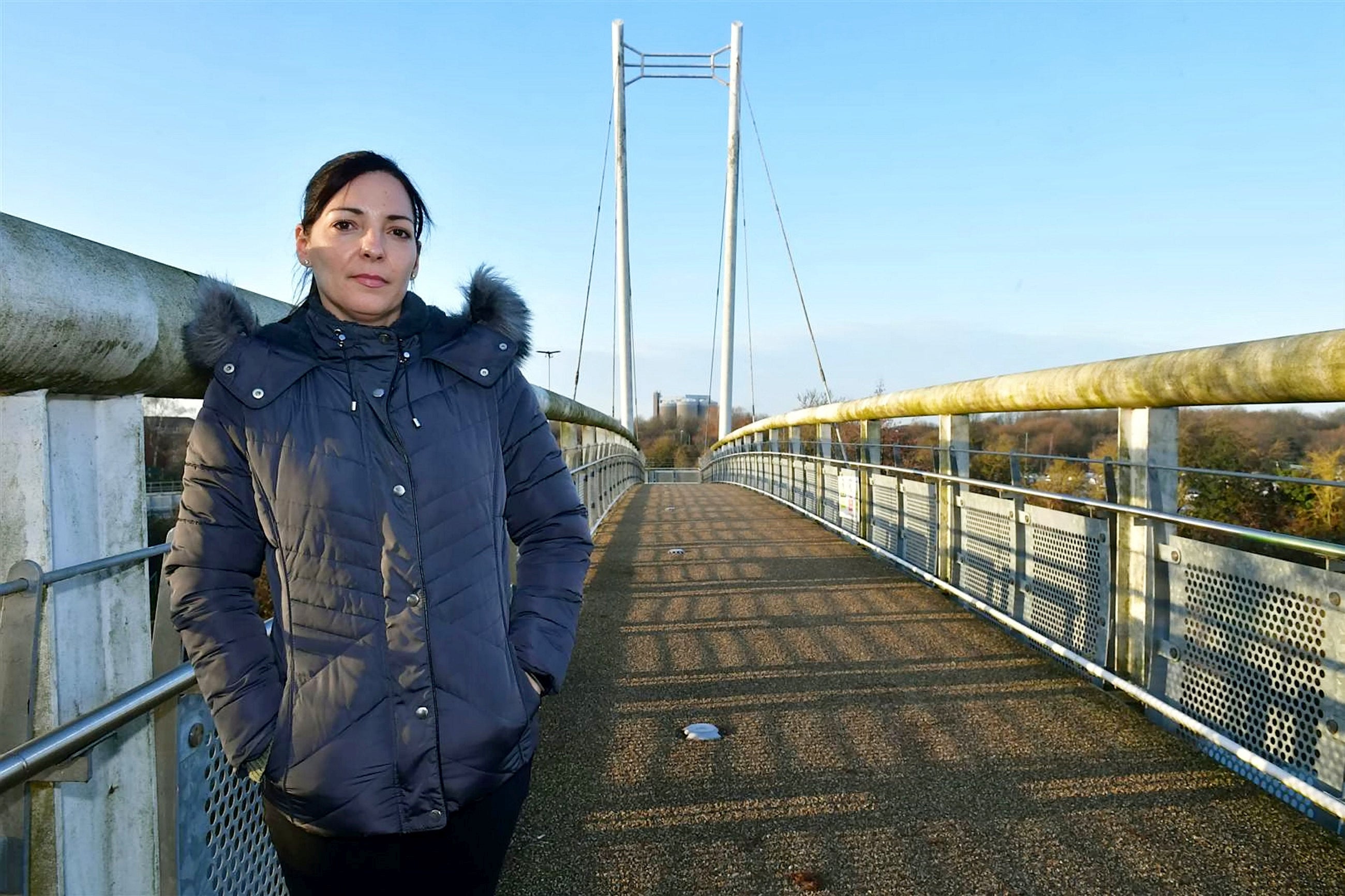 Family friend Gina Radford has been searching the river bank every day looking for Mark