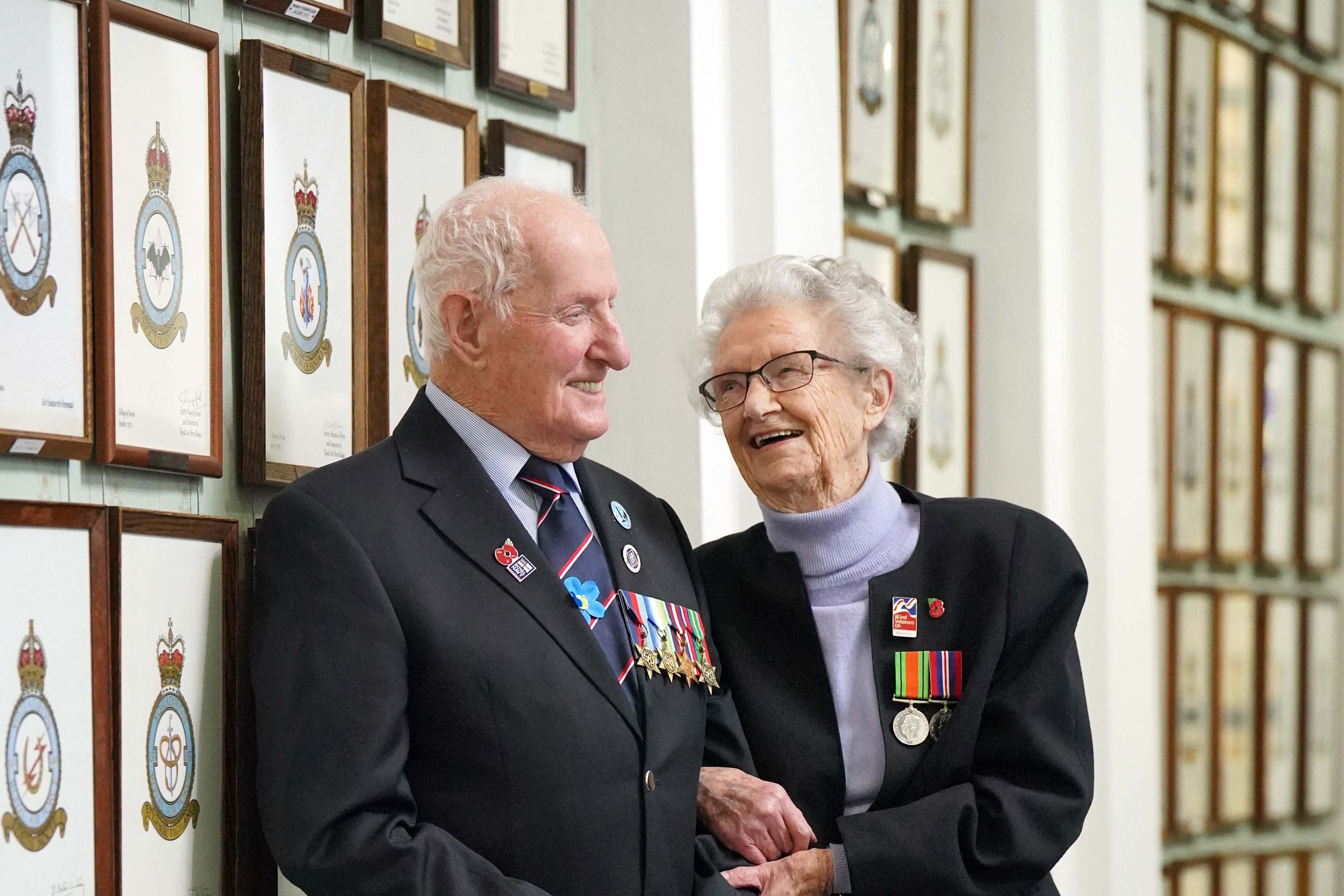 Veterans congregated in the RAF Club on Friday afternoon (Jonathan Brady/PA)