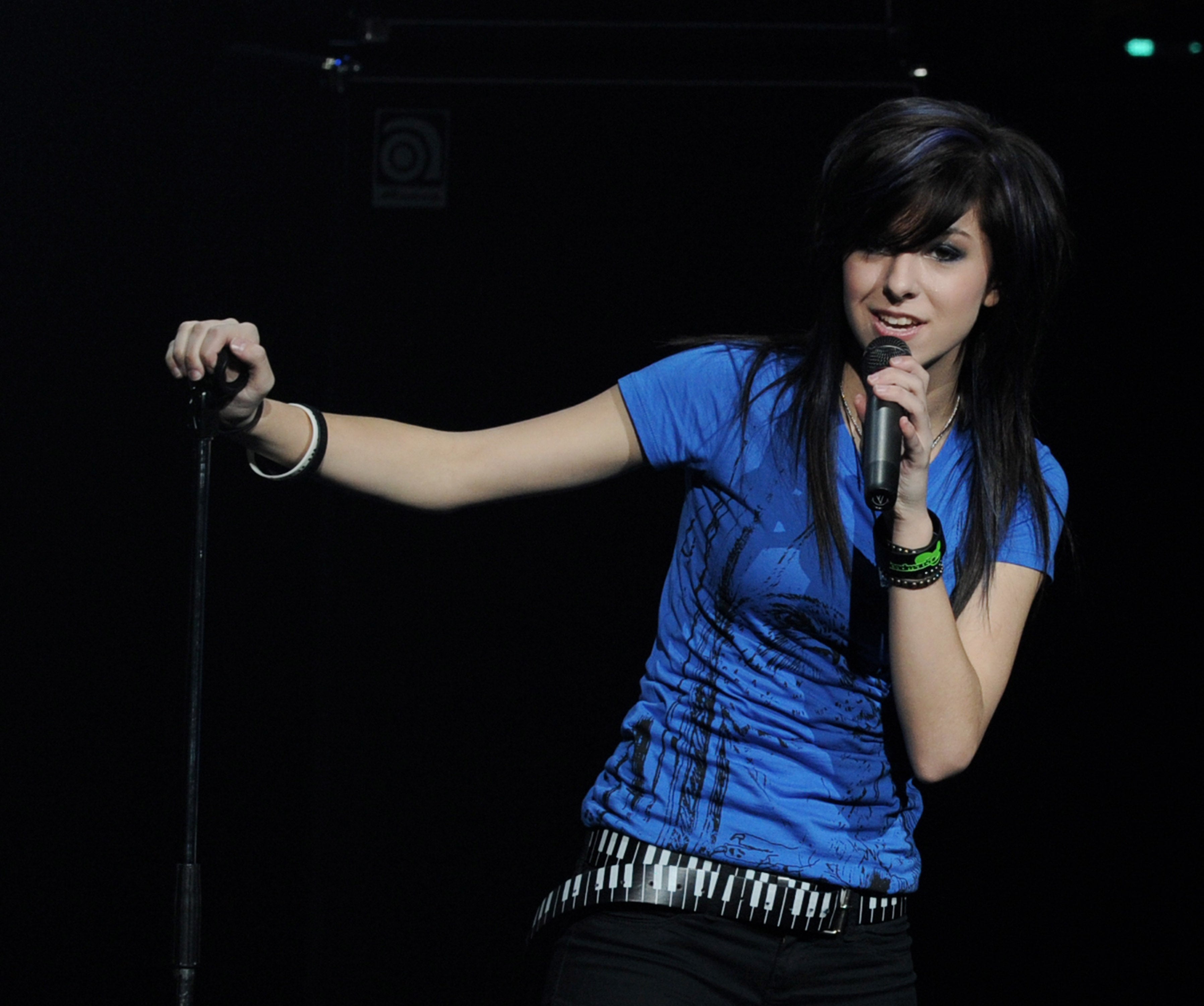 Christina Grimmie performs onstage at the 3rd Annual ‘Concert for Hope’ presented by Staples at the Gibson Amphitheatre on 20 March 2011 in Universal City, California