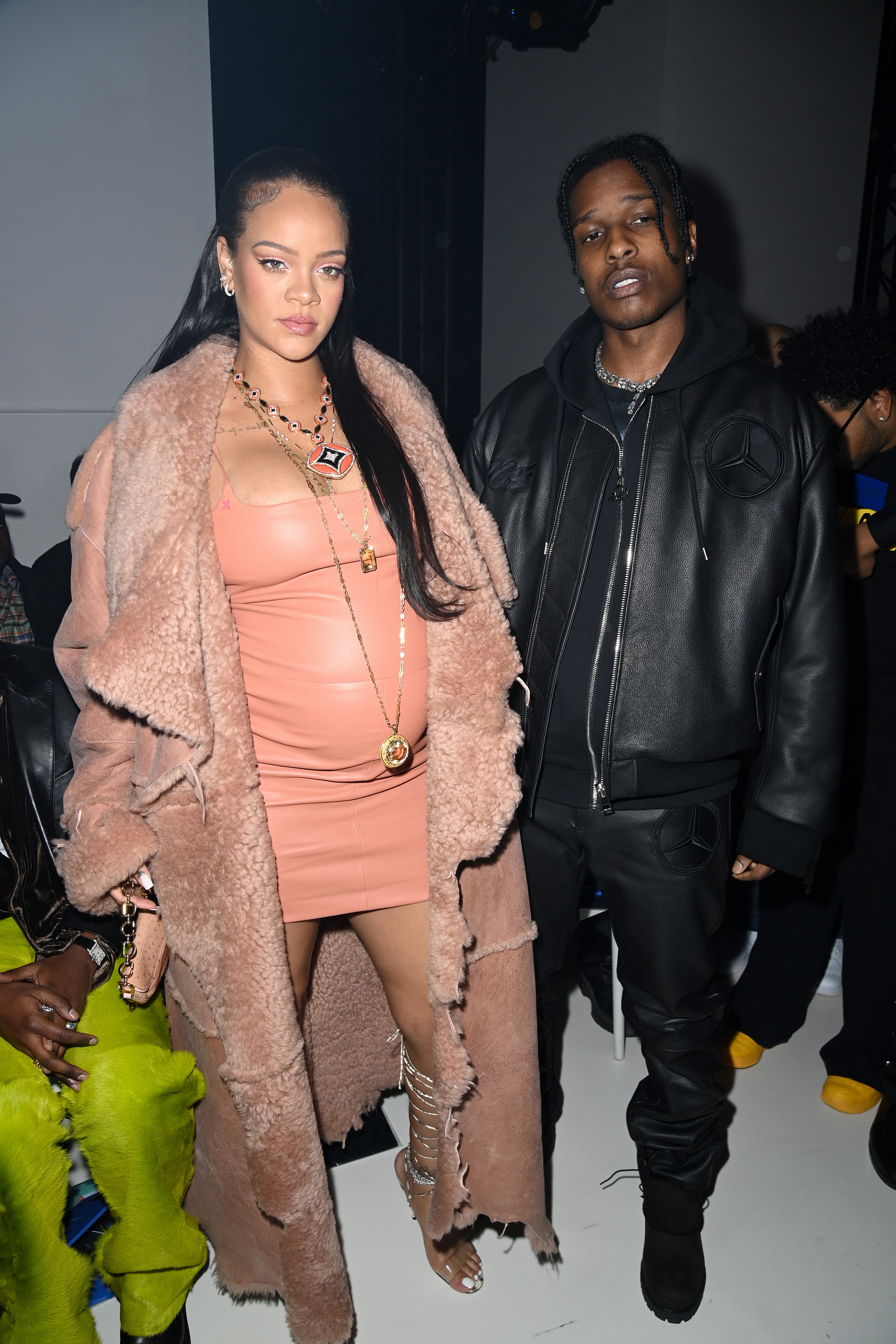 Rihanna and A$AP Rocky at Off-White show for Paris Fashion Week