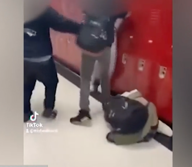 Footage of the school hallway assault on Adriana Kuch went viral after being posted to TikTok