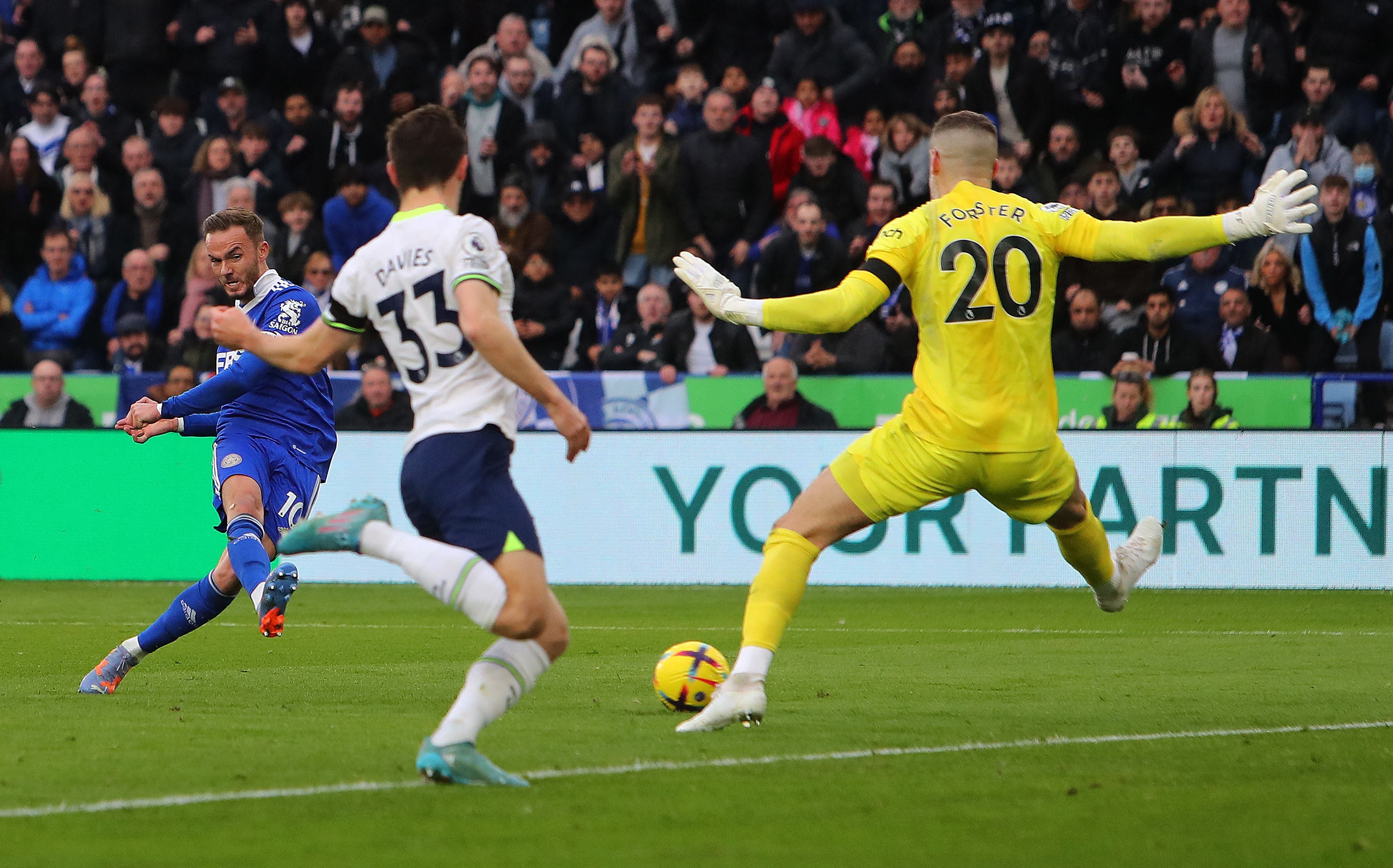 James Maddison converts for Leicester