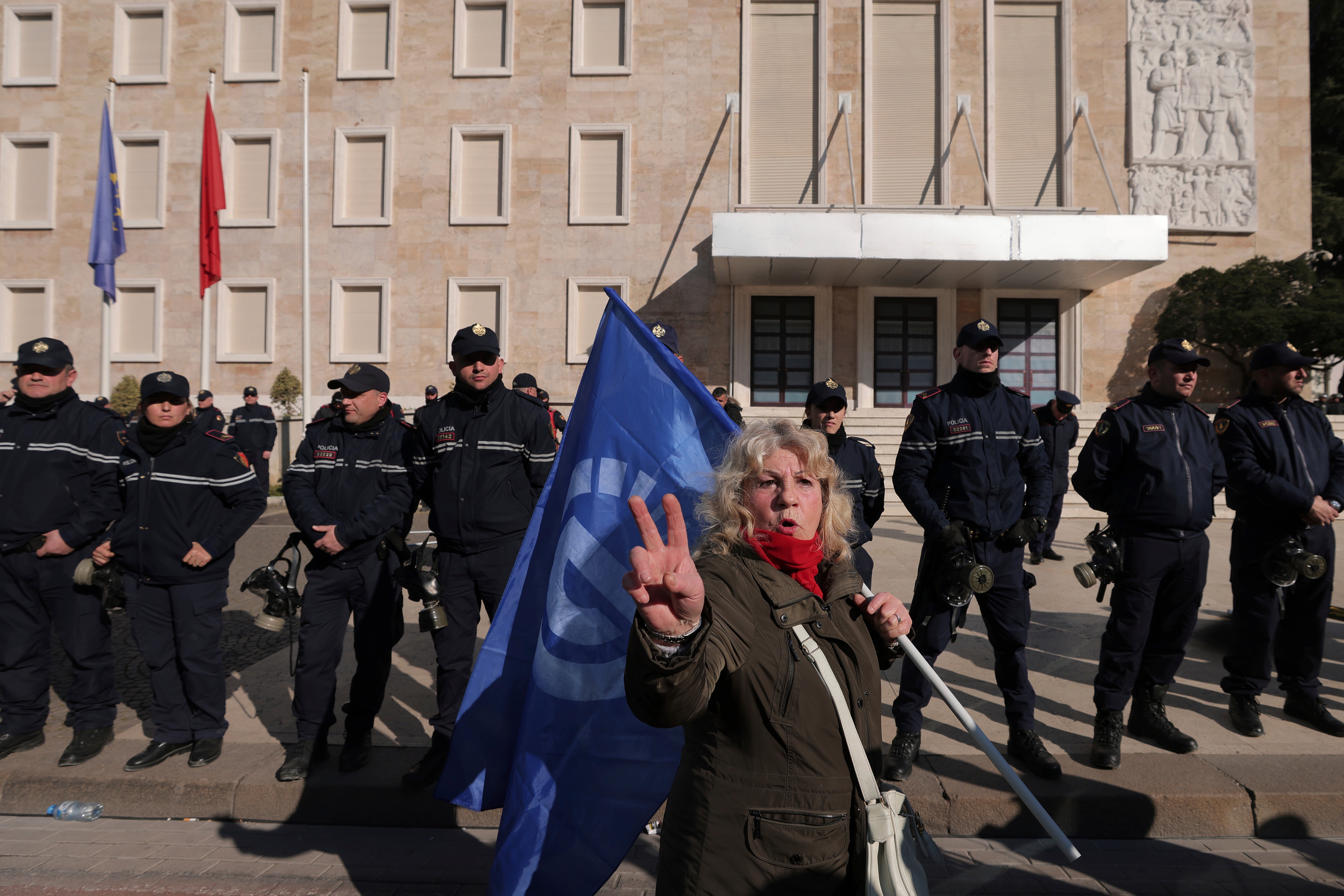 Albania Opposition Protest