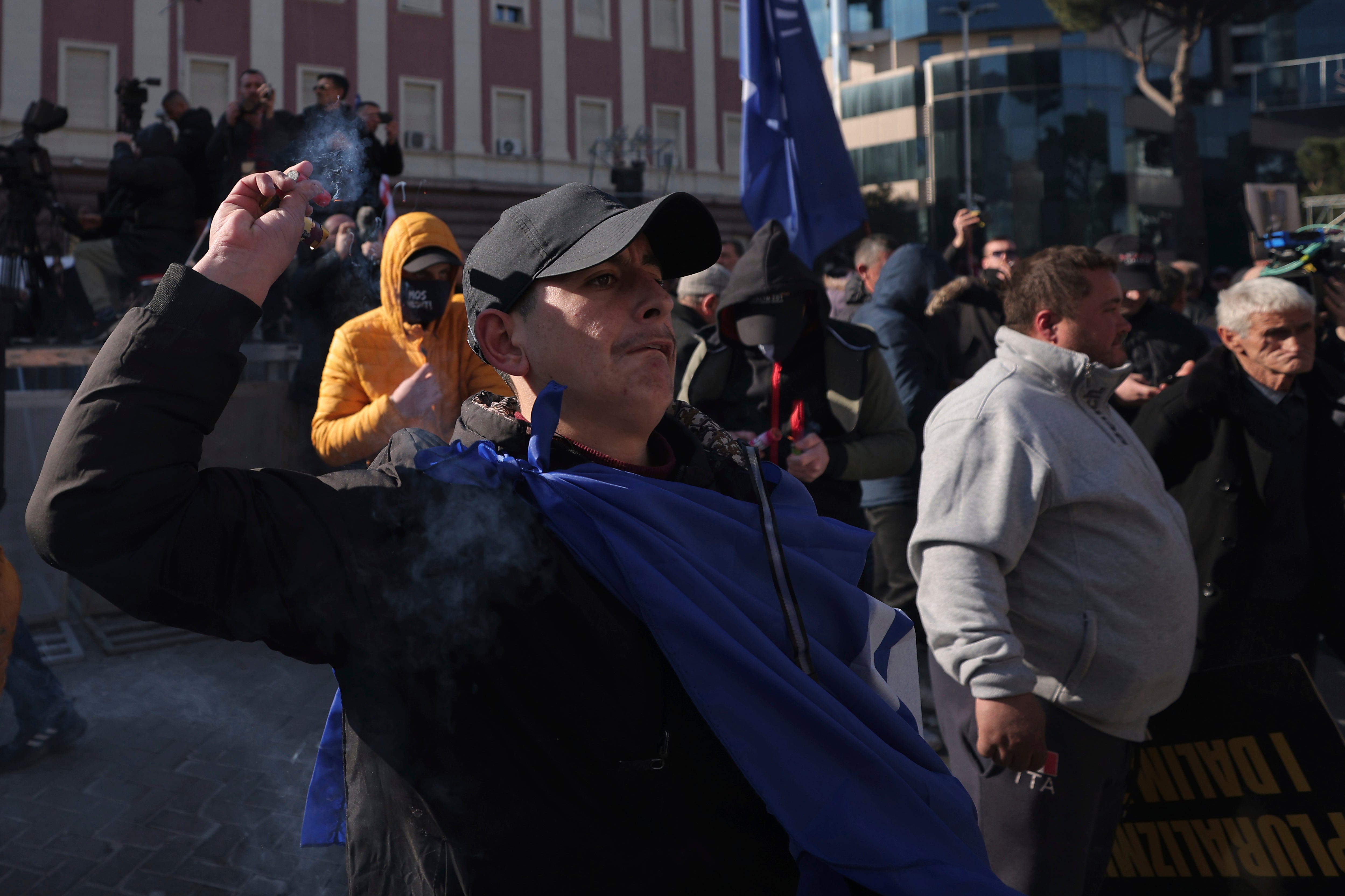 Albania Opposition Protest