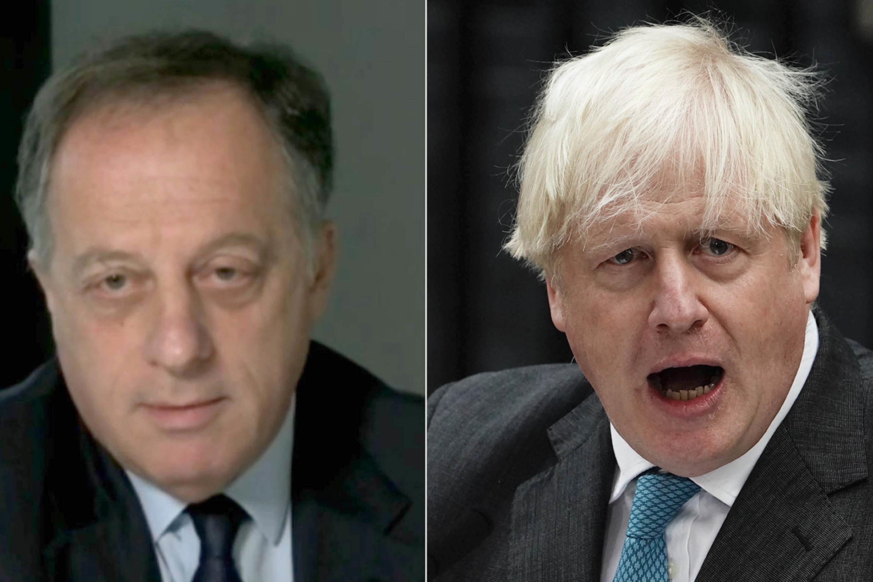 Richard Sharp (left) and Boris Johnson (PA)