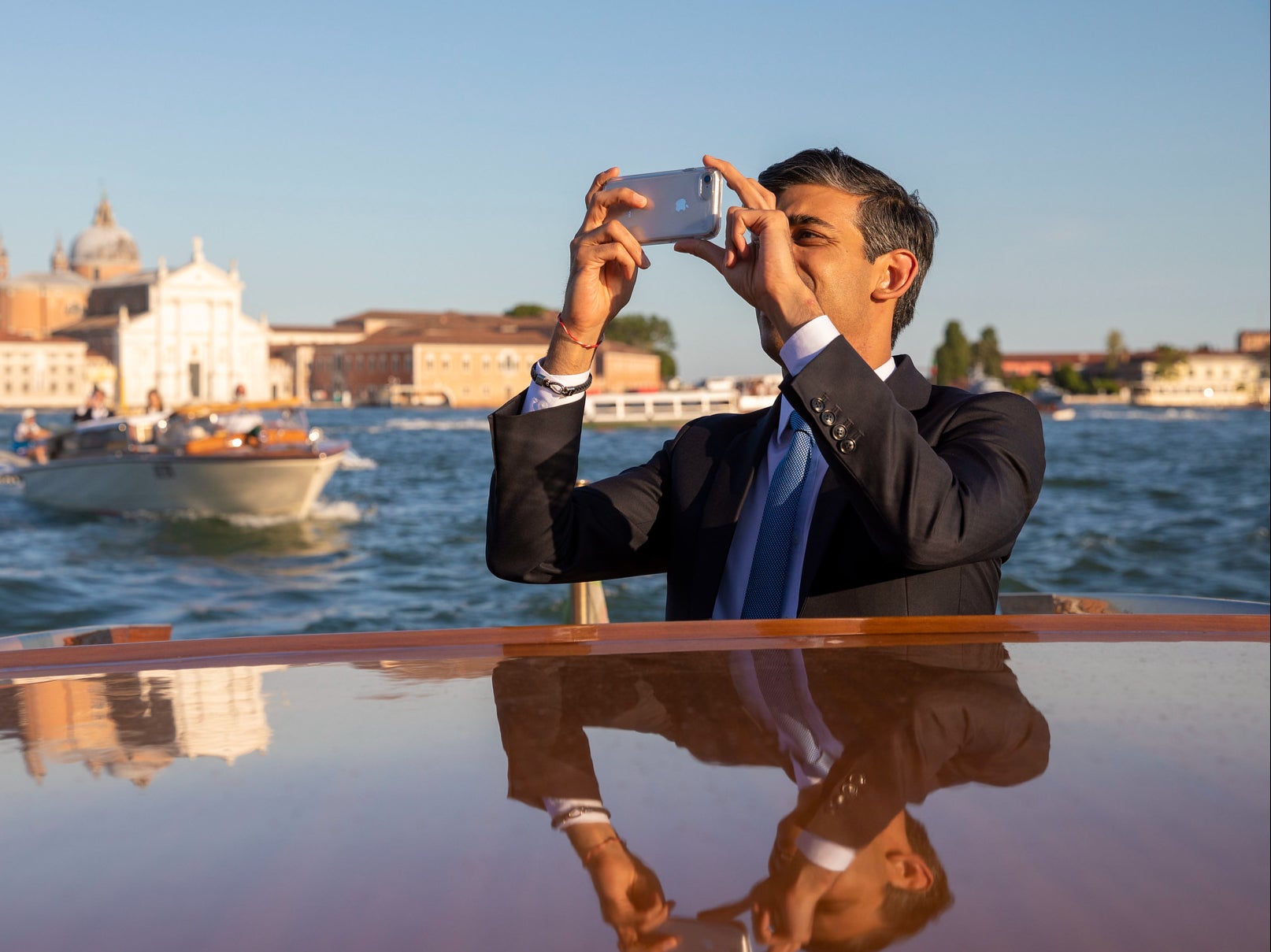 Rishi Sunak in Venice for G20 in July 2021