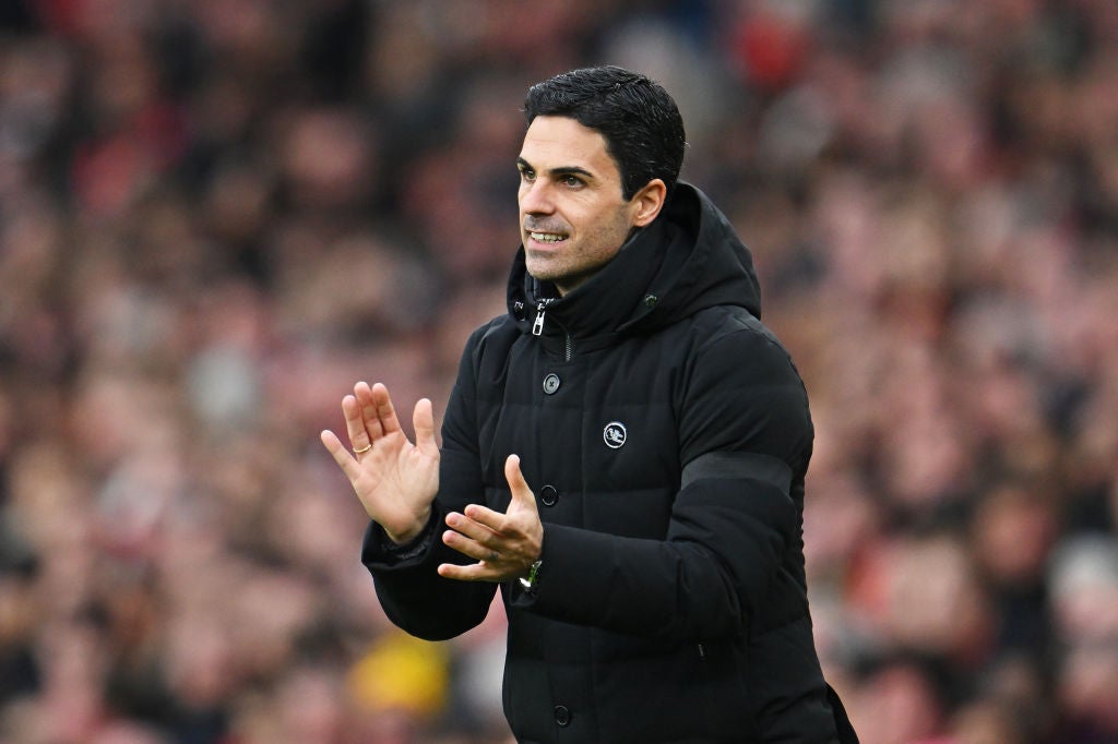 Arteta’s side set a 100-point pace over the first half of the season