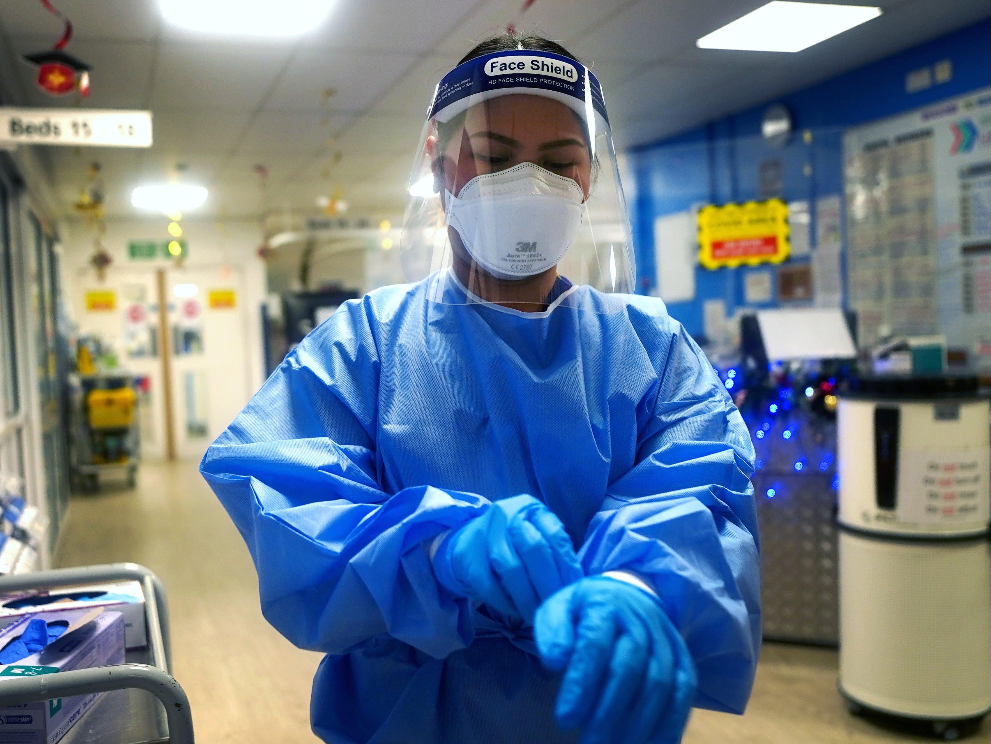 PPE was mandatory on hospital wards and elsewhere during the pandemic