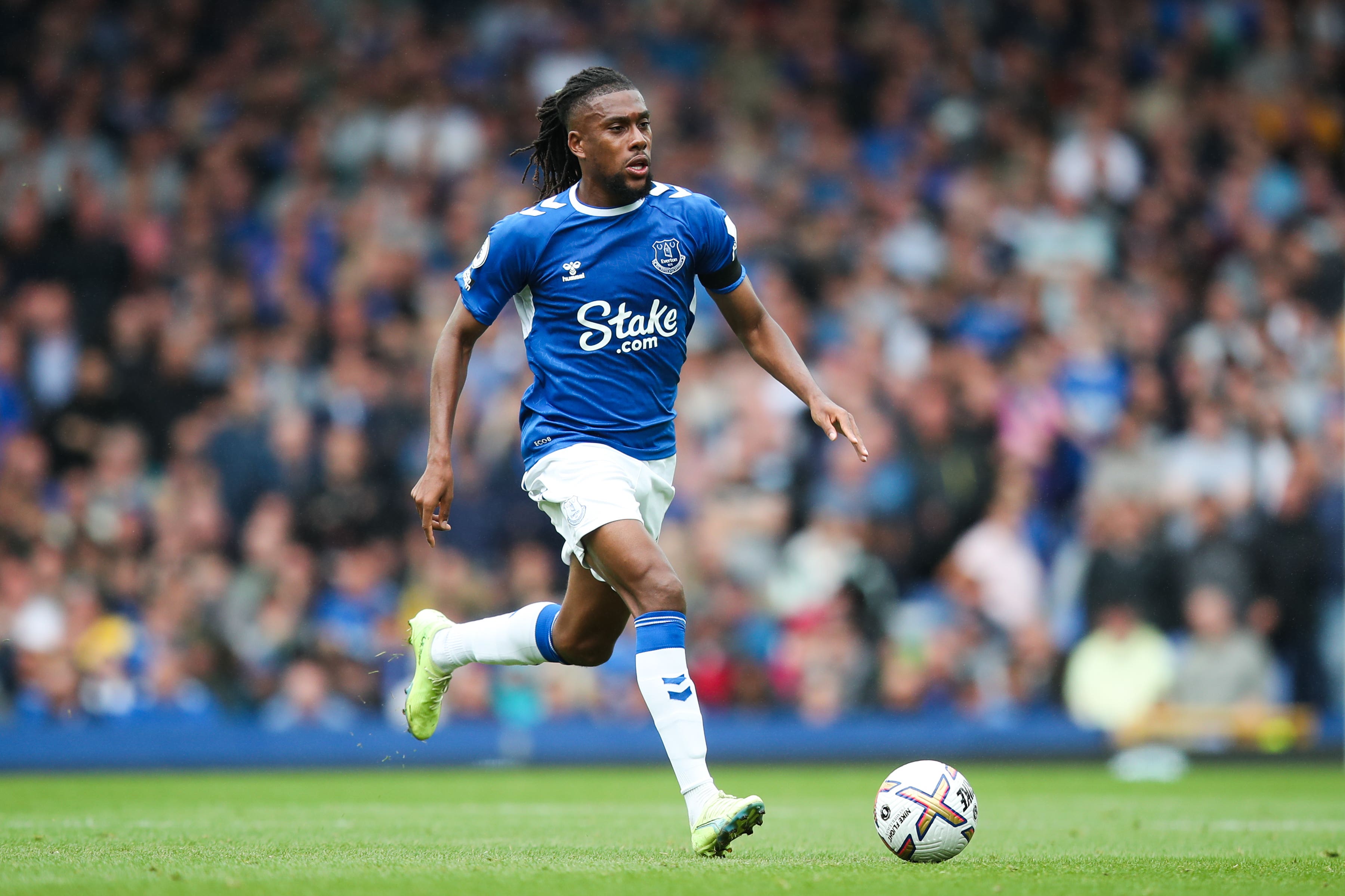 Alex Iwobi is loving life at Everton (Isaac Parkin/PA)