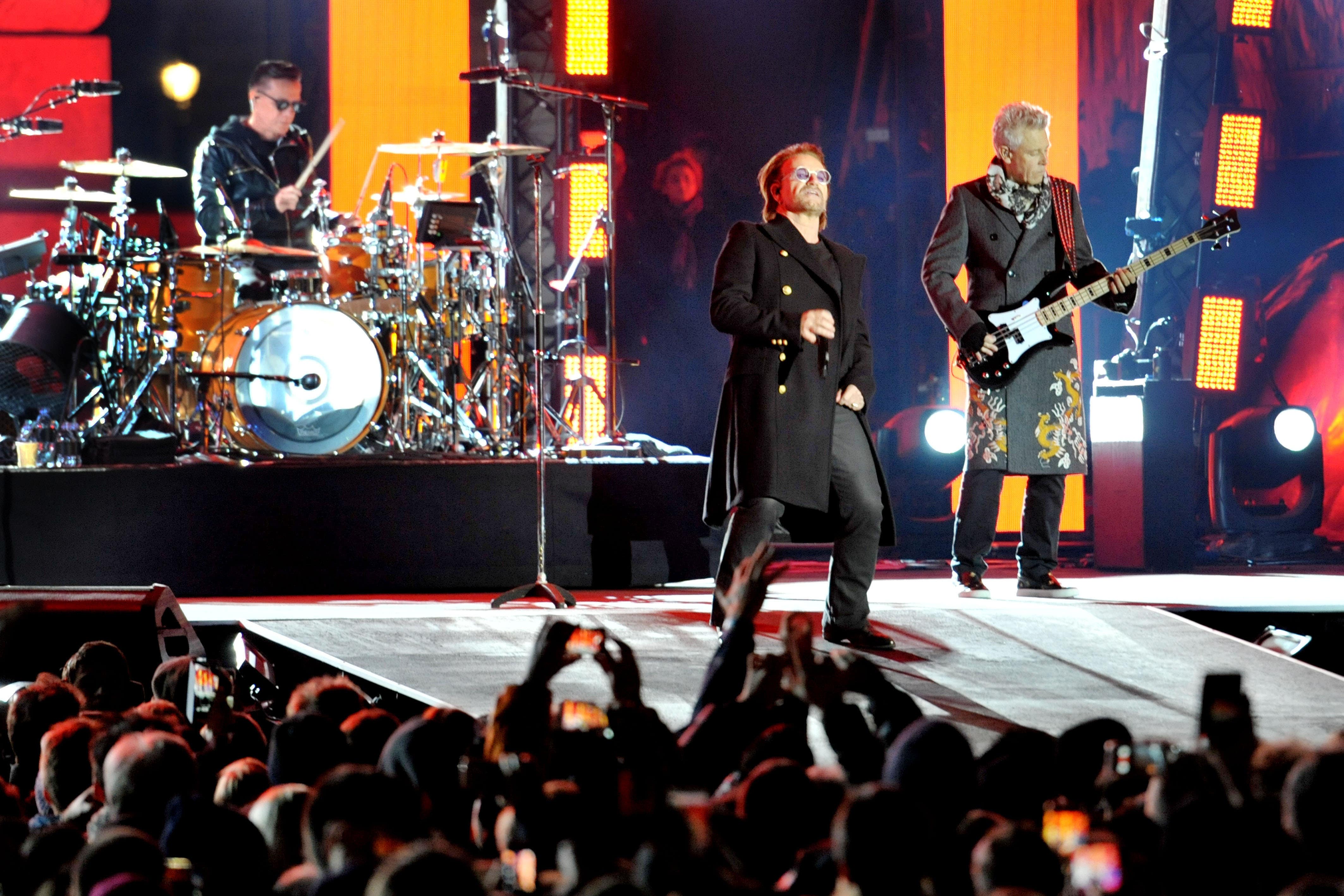 U2 confirm upcoming Las Vegas residency in Super Bowl trailer (Nick Ansell/PA)