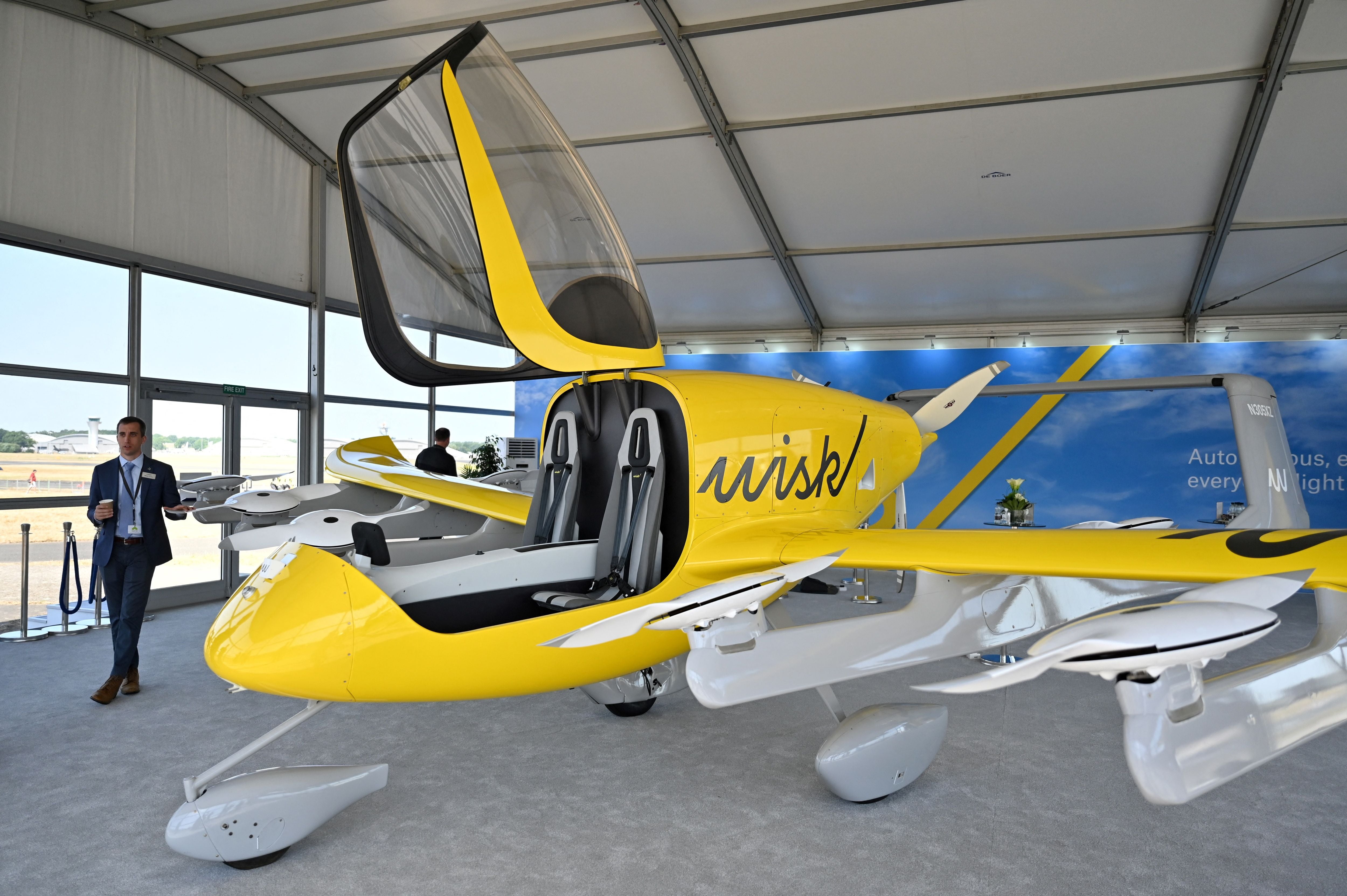 A model of Wisk Aero’s eVTOL