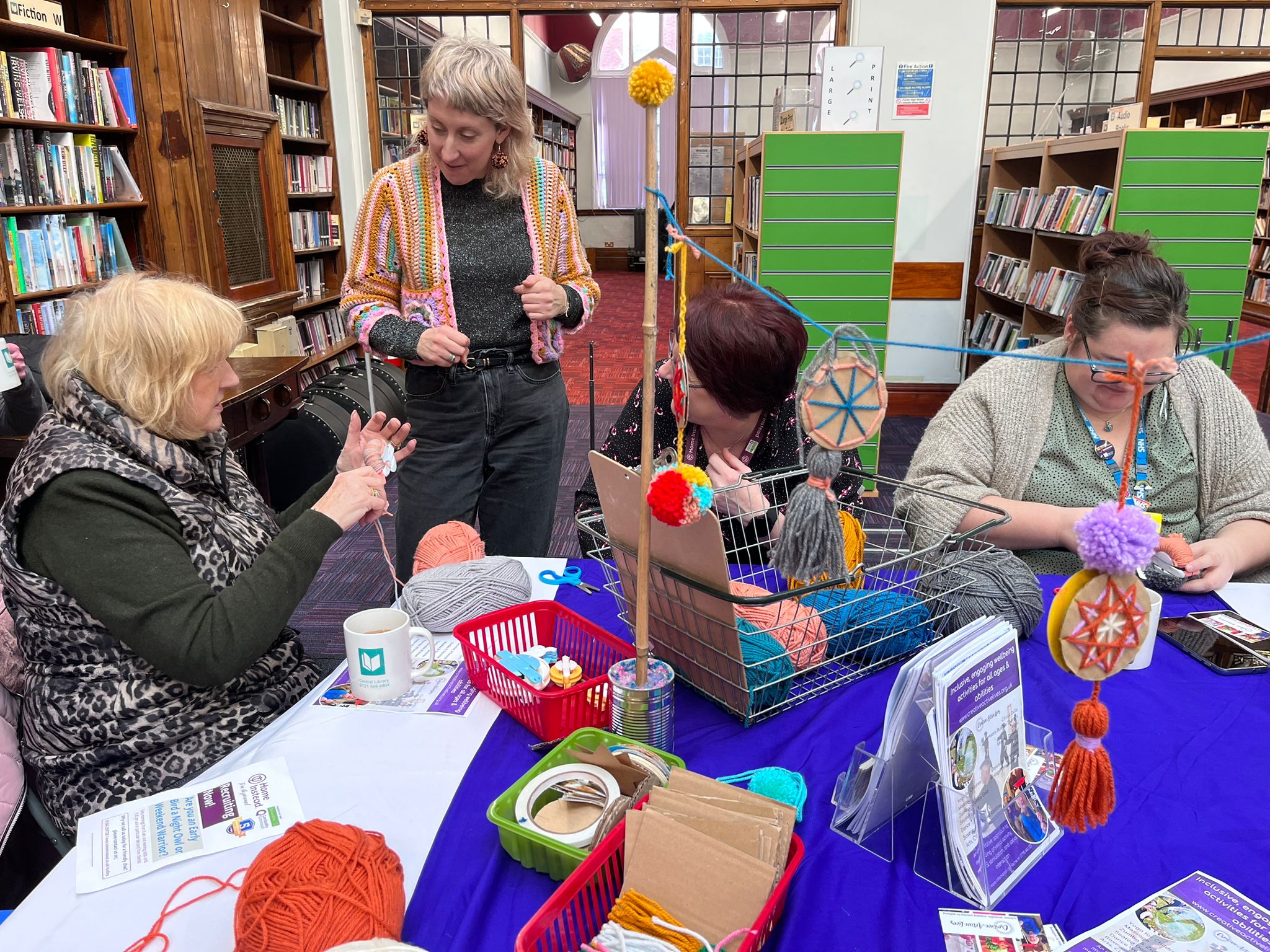 Every Wednesday afternoon, Rachel Conlisk provides a warm welcome to everyone who comes into West Bromwich Central Library for her friendship café