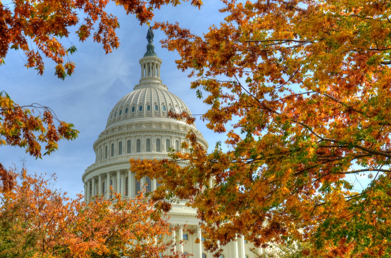 The Capitol building in Washington DC